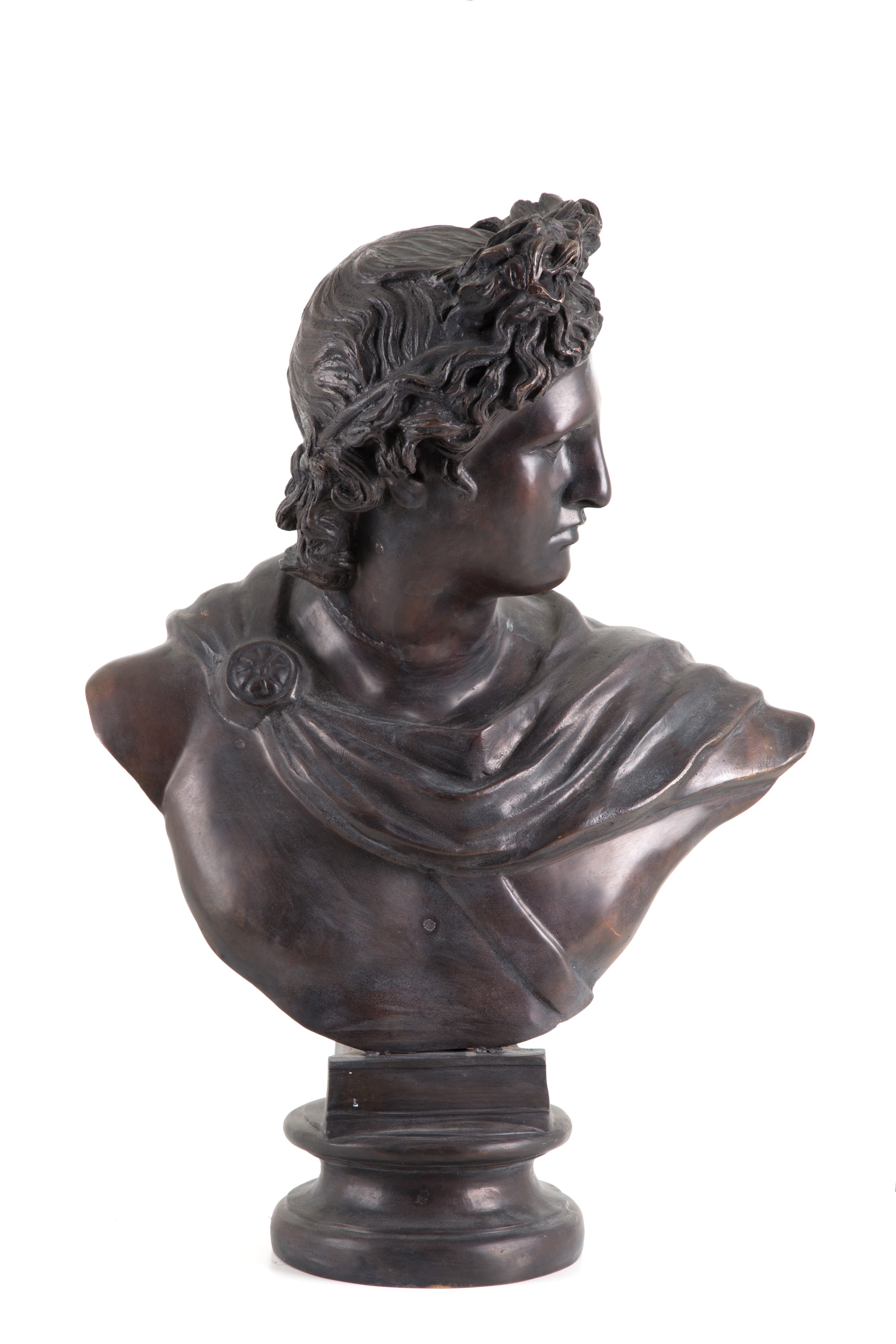 Scultura in Bronzo "busto Dell'apollo del Belvedere"