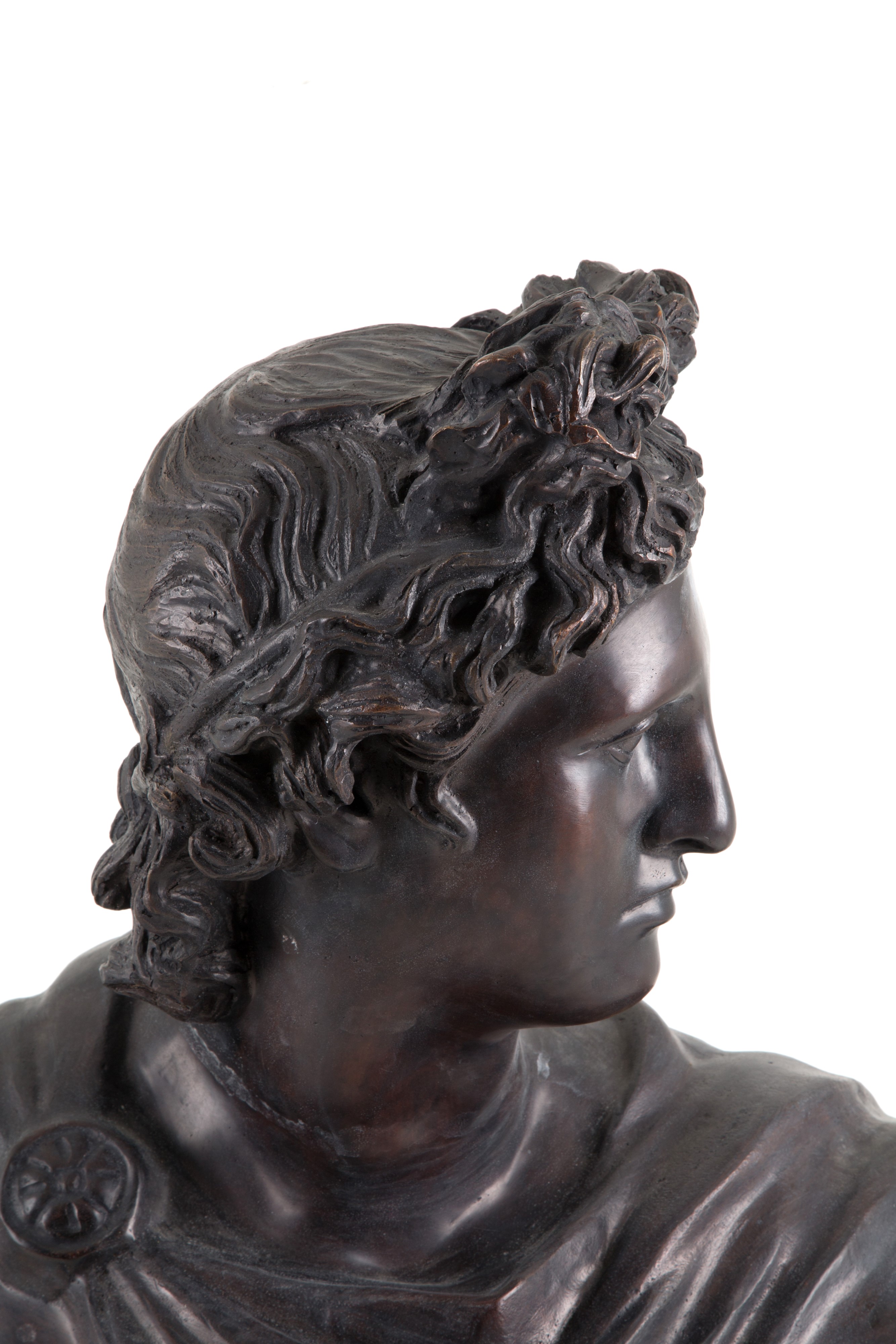 Scultura in Bronzo "busto Dell'apollo del Belvedere"