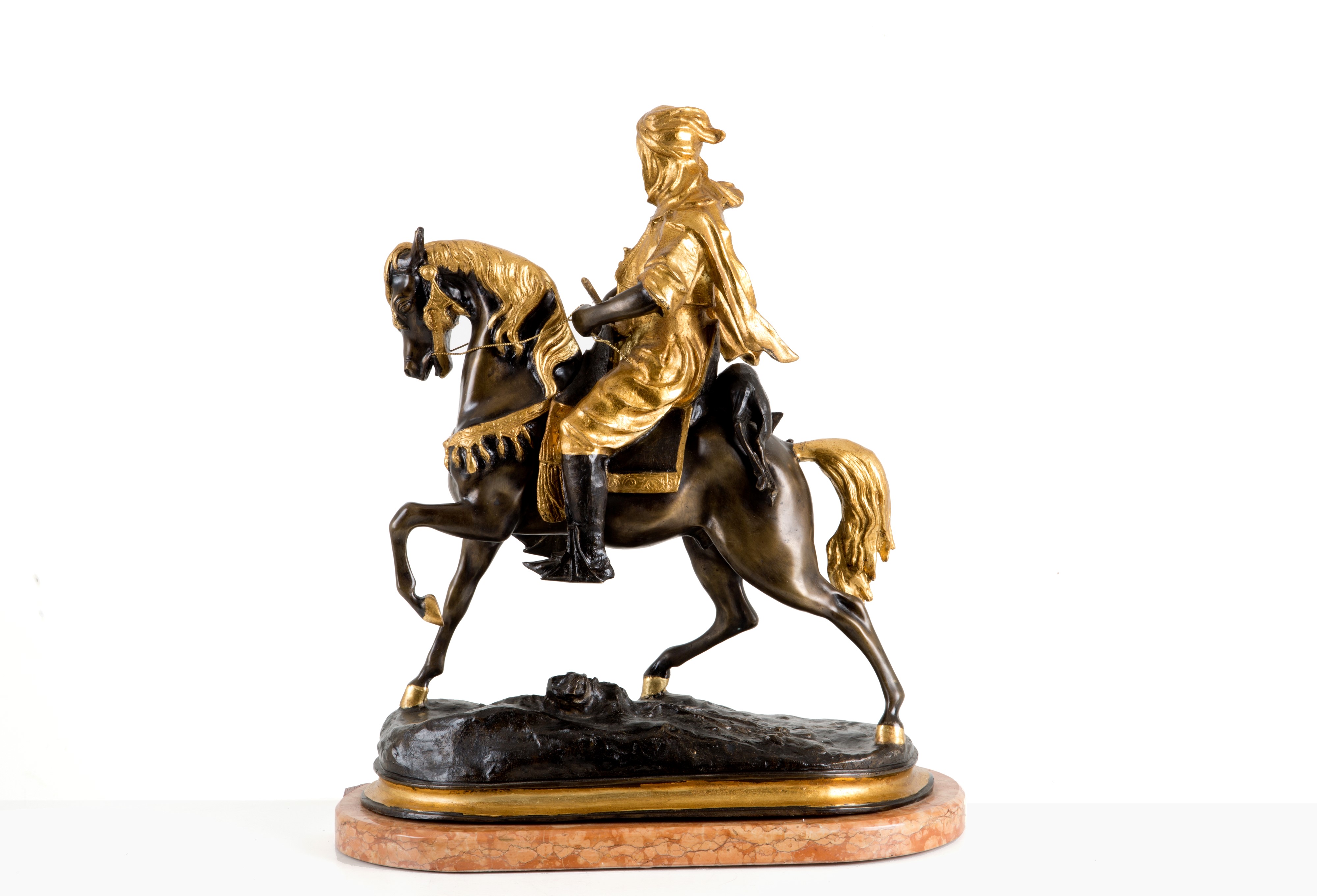 Scultura in Bronzo "cavaliere Orientale"