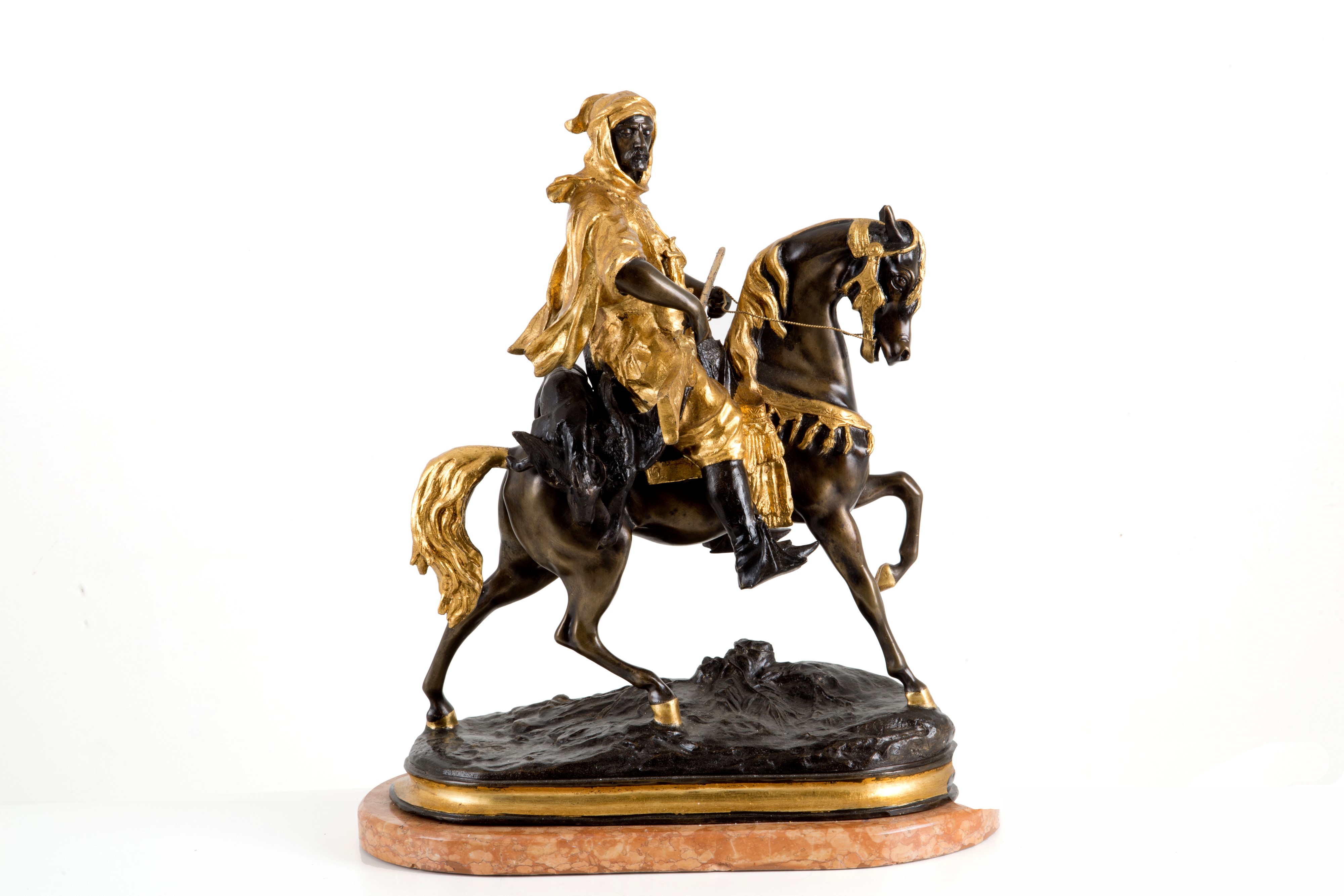 Scultura in Bronzo "cavaliere Orientale"