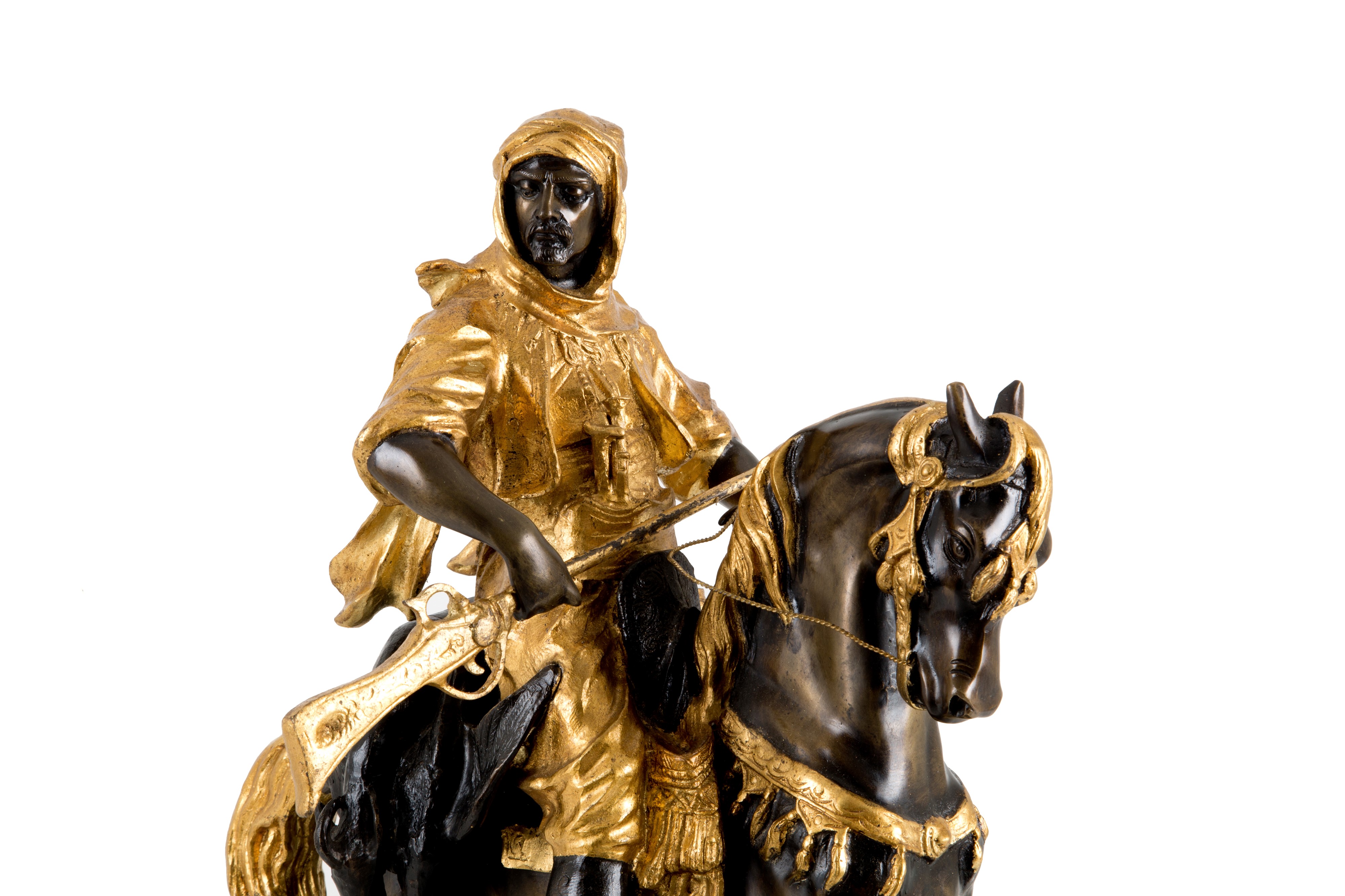 Scultura in Bronzo "cavaliere Orientale"