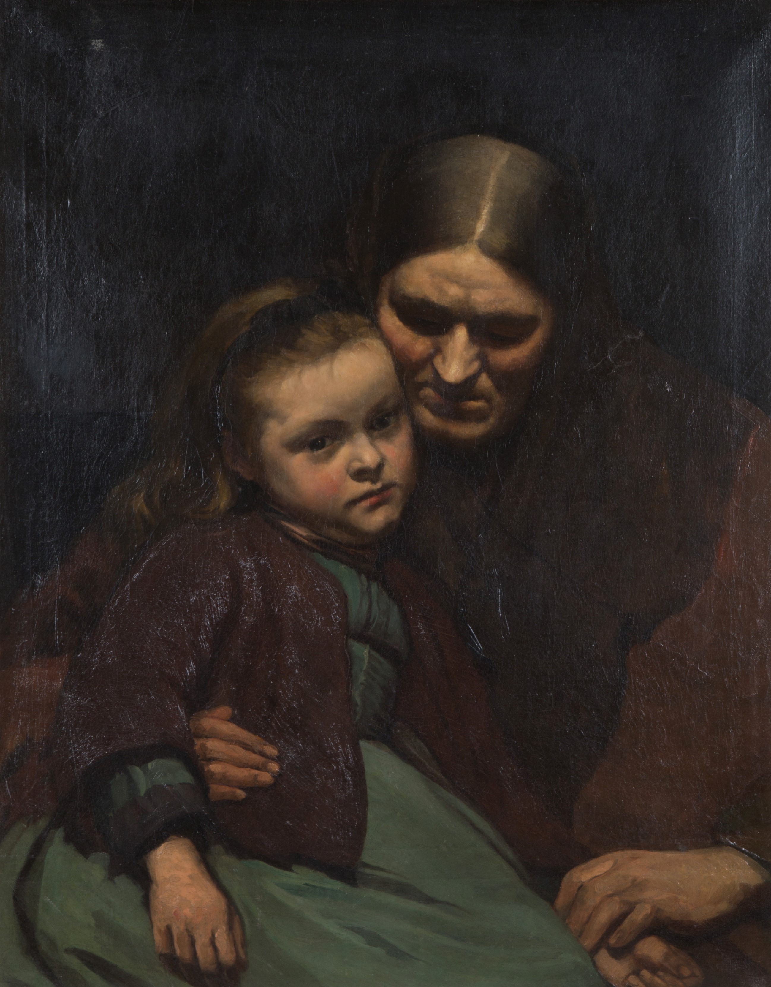 Dipinto "donna con Bambina"