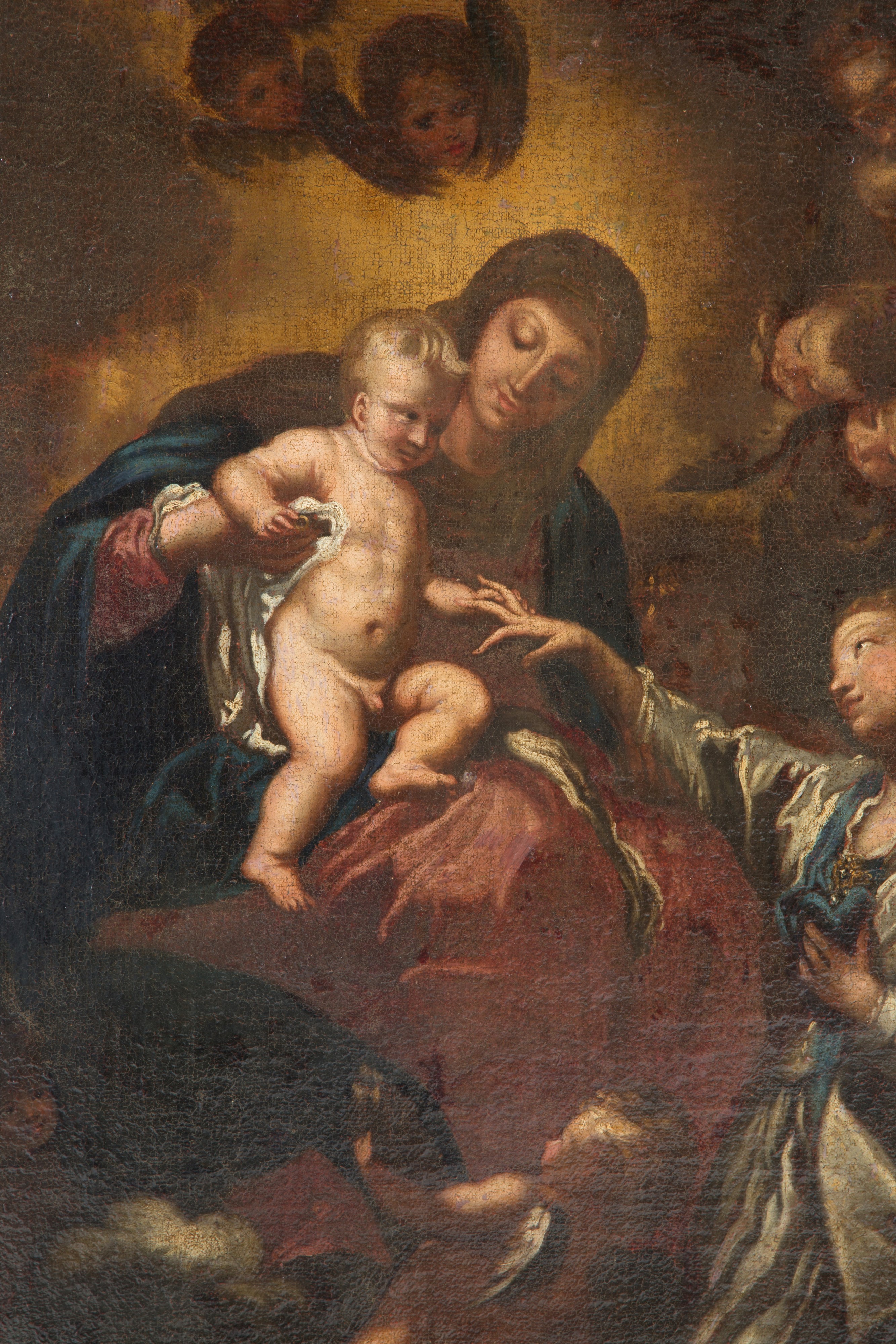 Dipinto "matrimonio Mistico di Santa Caterina"