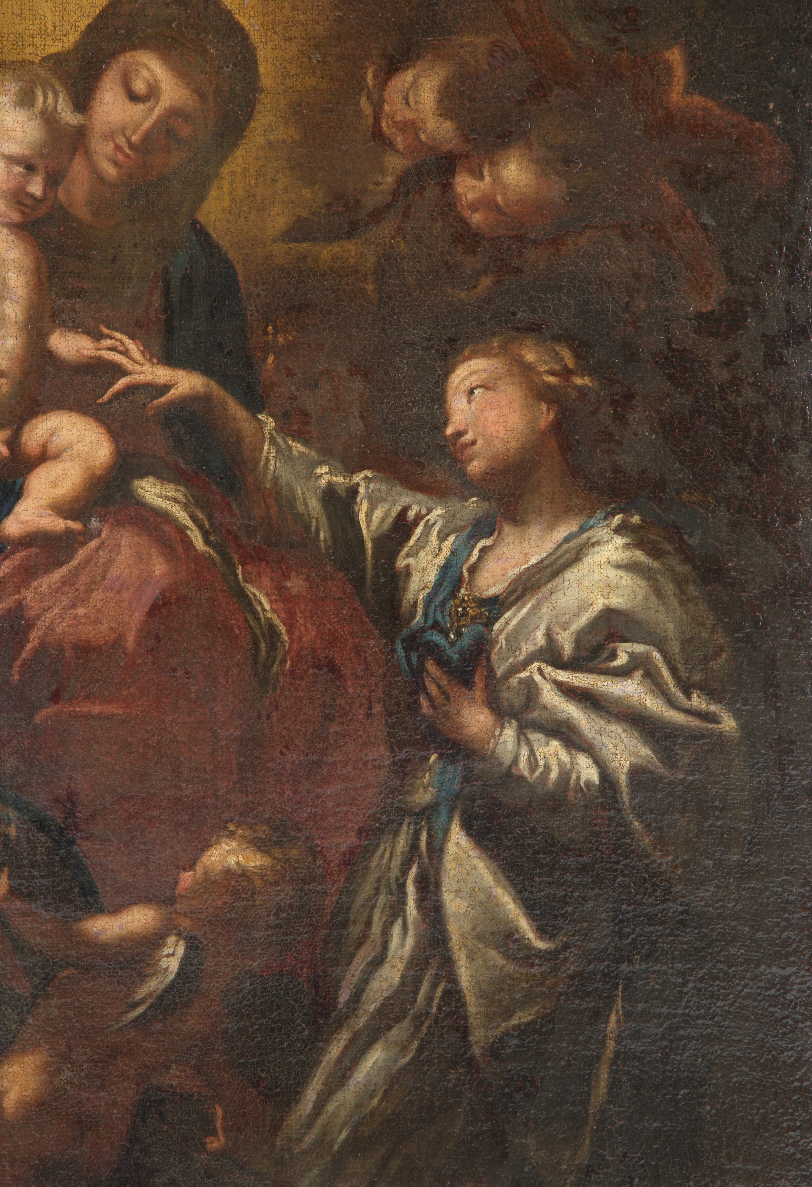 Dipinto "matrimonio Mistico di Santa Caterina"