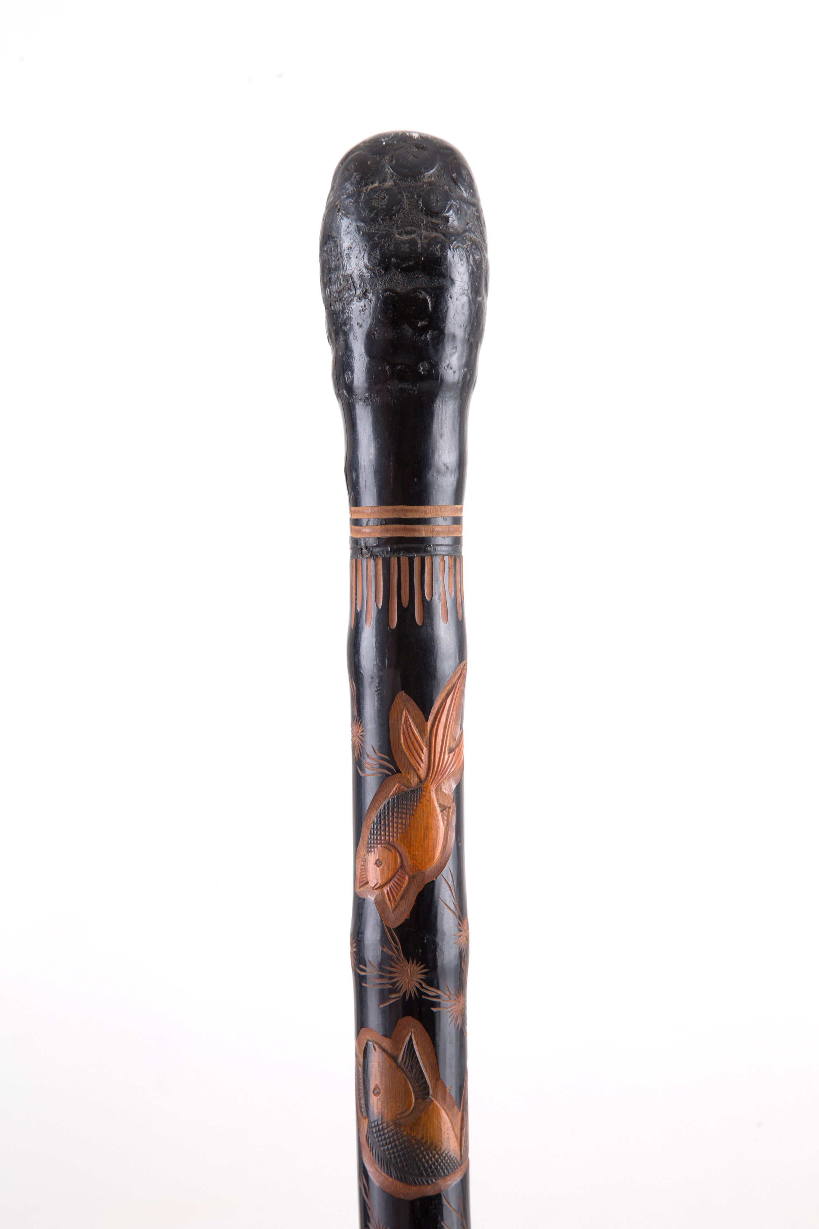 Bastone animato con canna da pesca