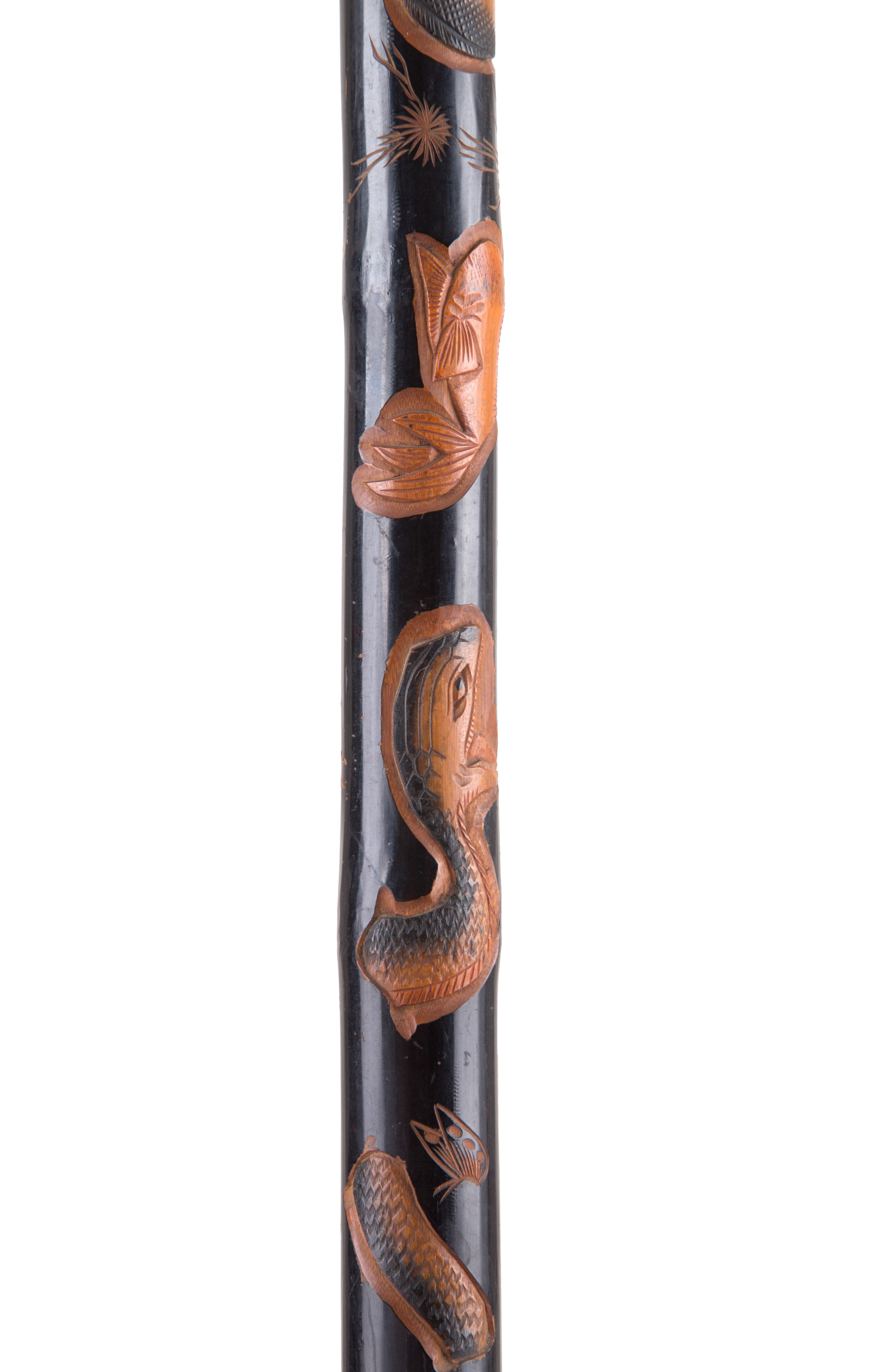 Bastone animato con canna da pesca