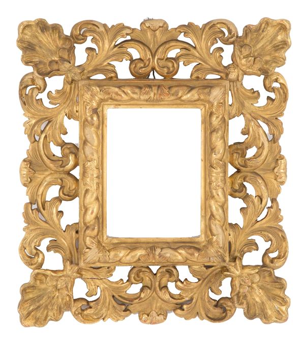 Carved and gilded frame