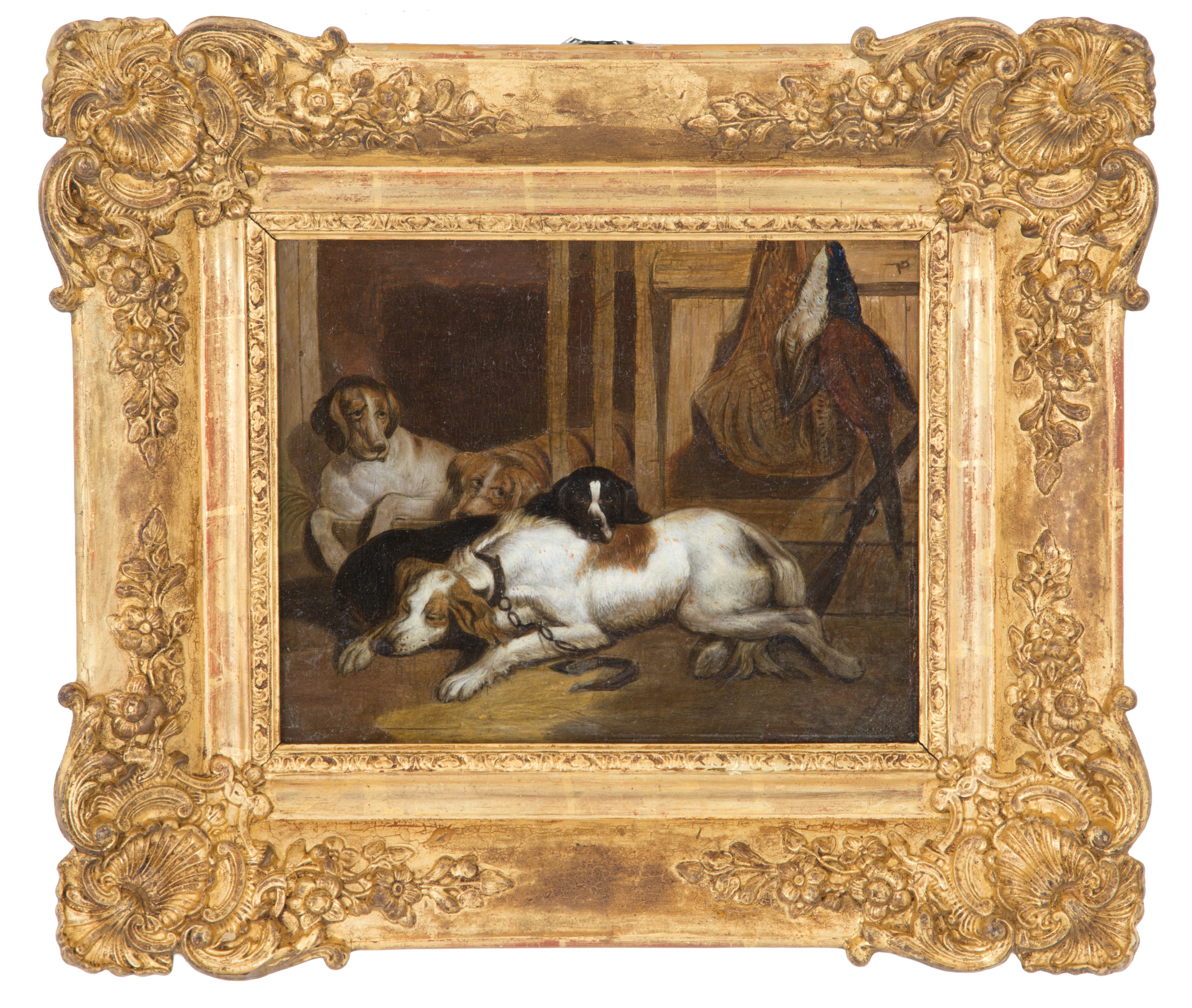 John Frederick Tayler - Coppia di Dipinti "cani"
