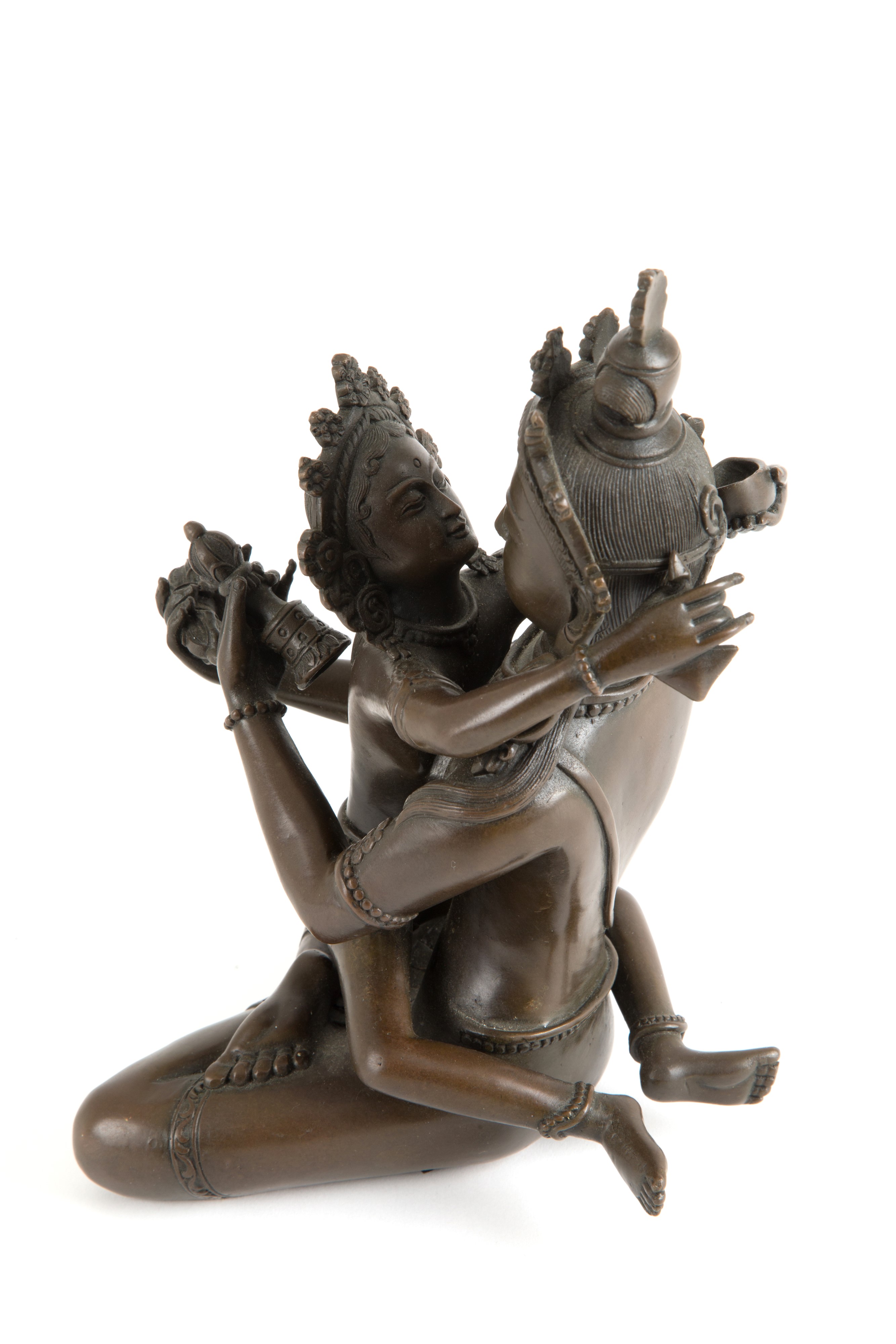 Scultura in bronzo "VAJRASATTVA YAB-YUM". Tibet