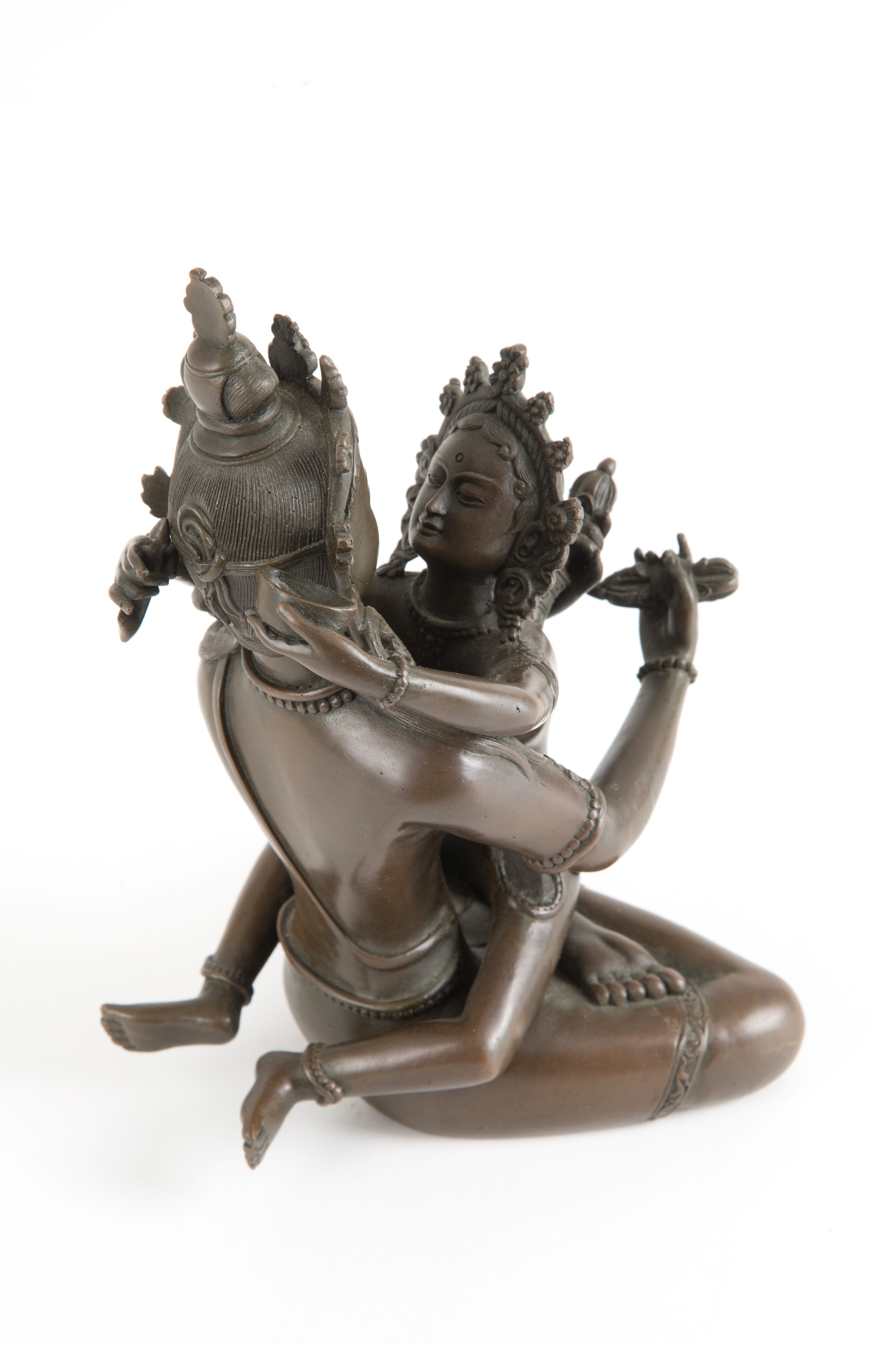 Scultura in bronzo "VAJRASATTVA YAB-YUM". Tibet
