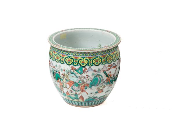 Green Family Porcelain Cachepot