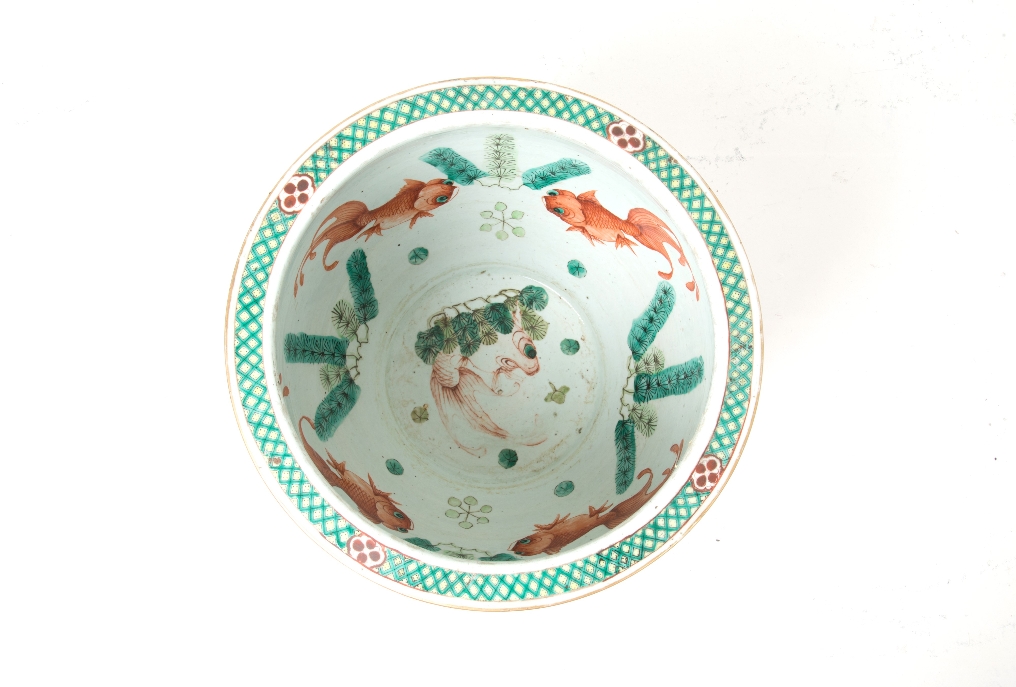 Cachepot in porcellana Famiglia Verde