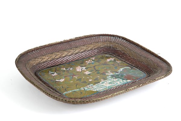 Cloisonné tray