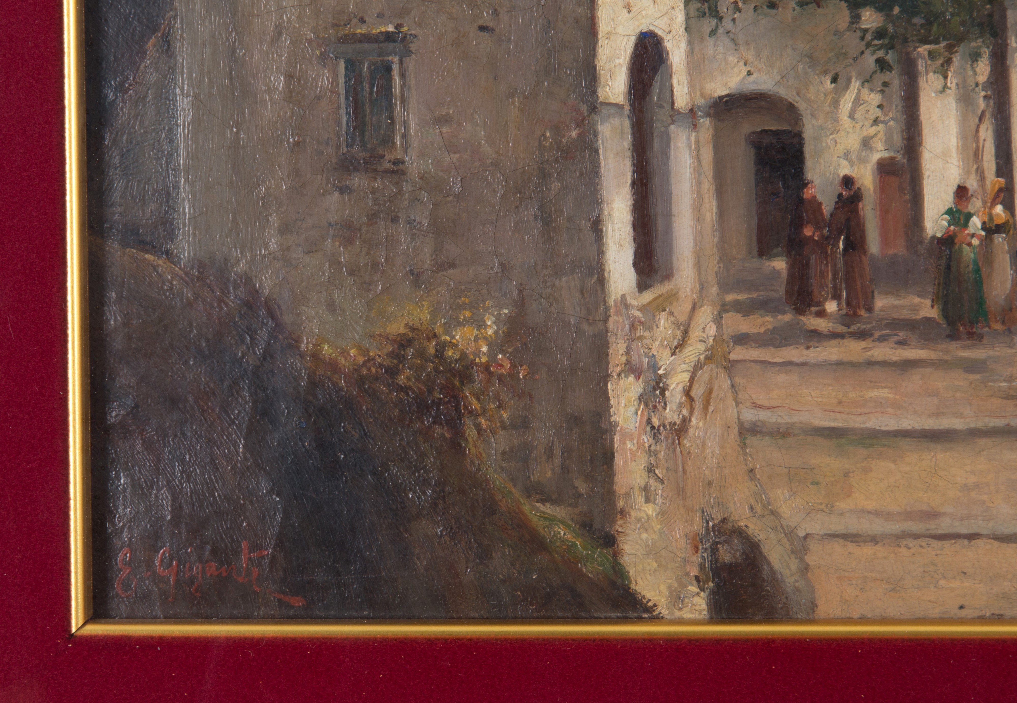 Ercole Gigante - Dipinto "eremo dai Camaldoli"