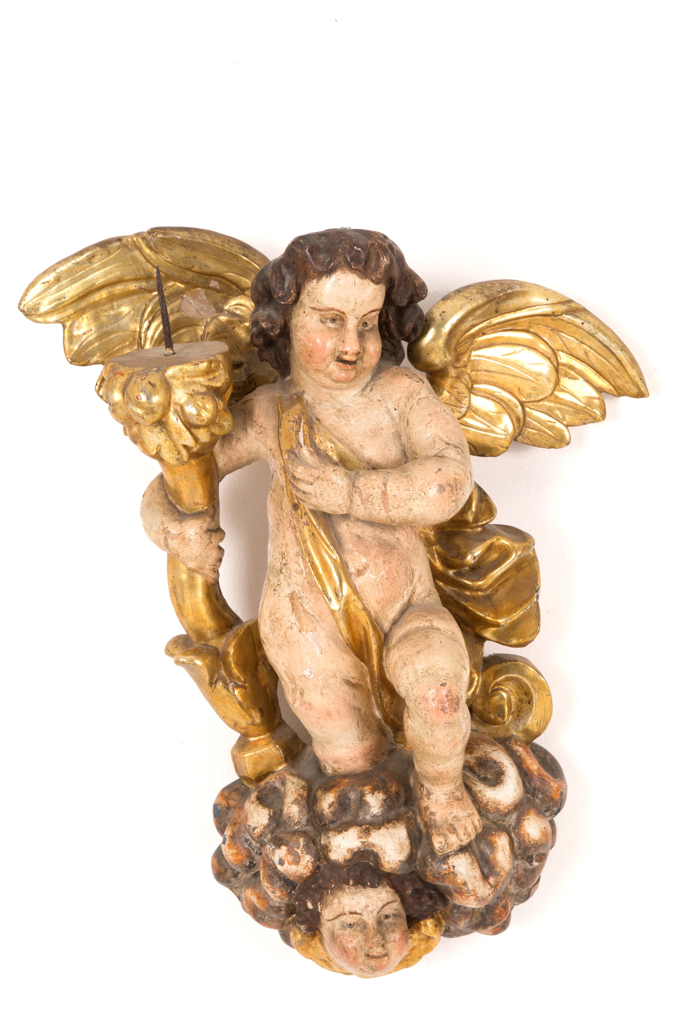 Coppia di angeli portacero