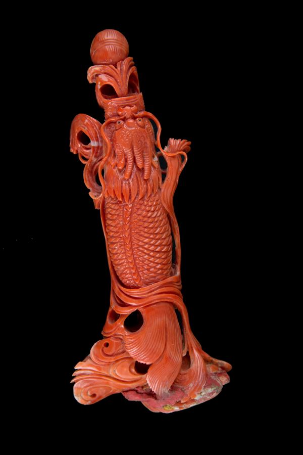 Scultura in corallo "DRAGO"