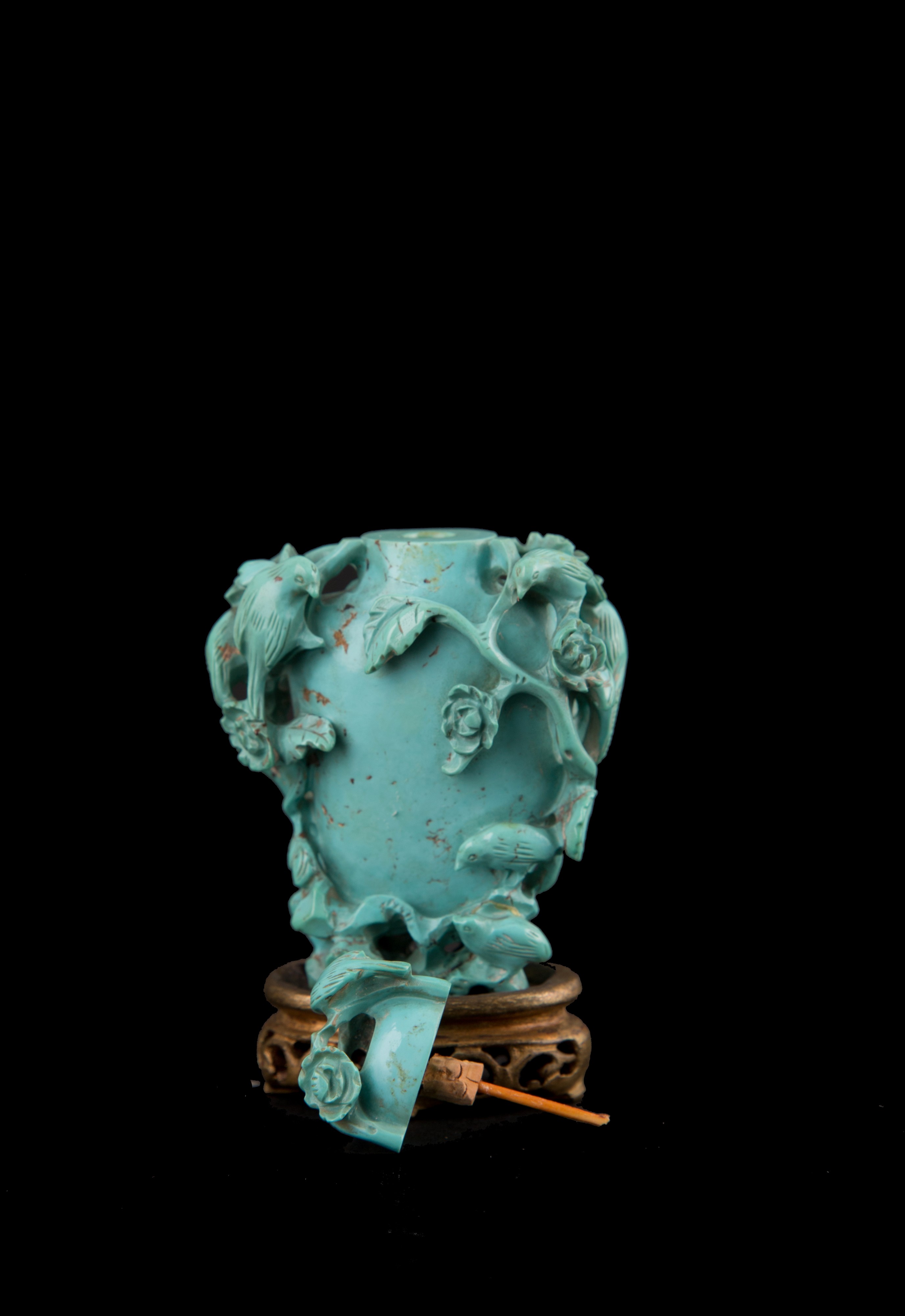 Snuff bottle in turchese