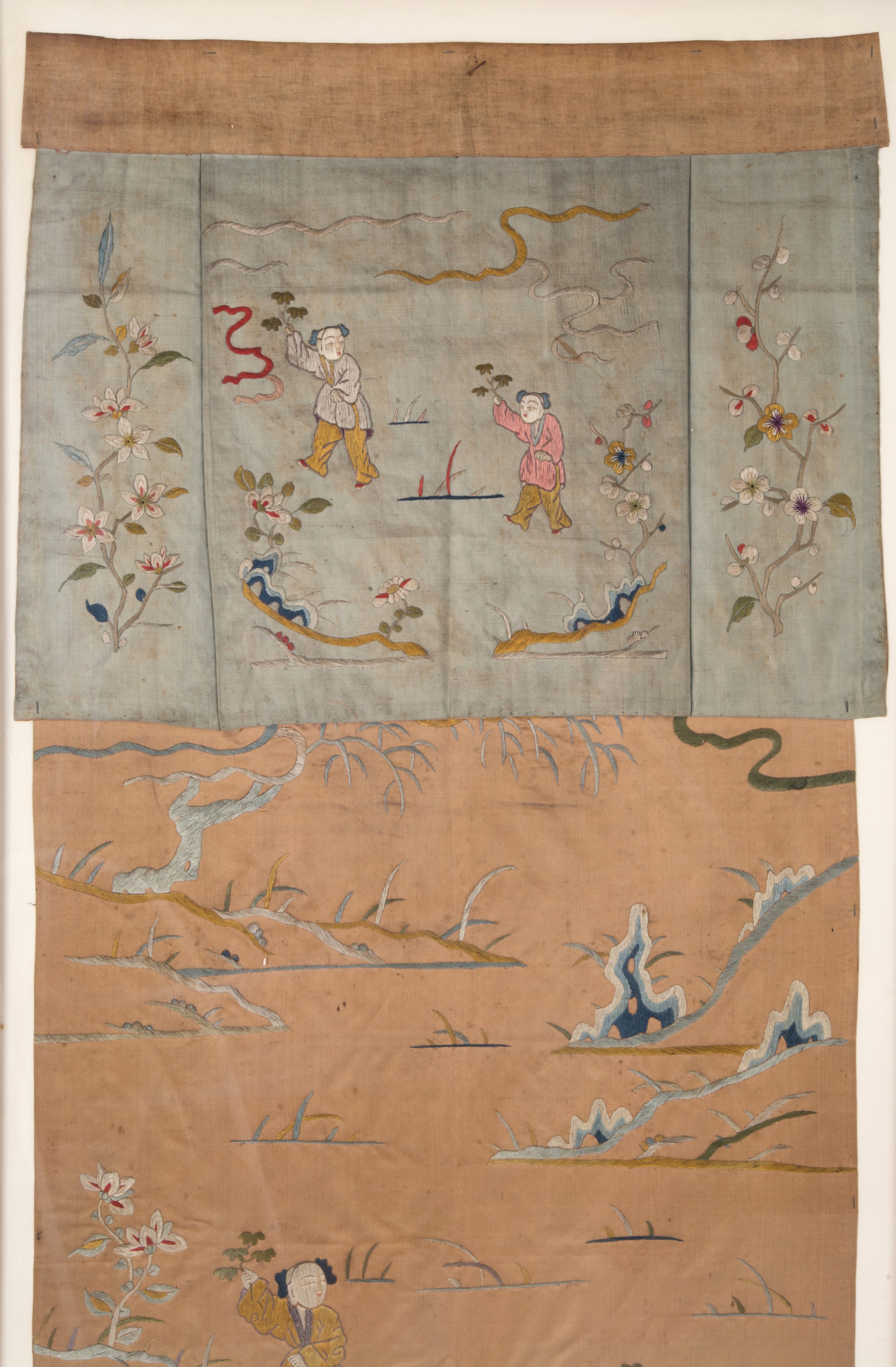 Striscia in seta "BAMBINI ORIENTALI"