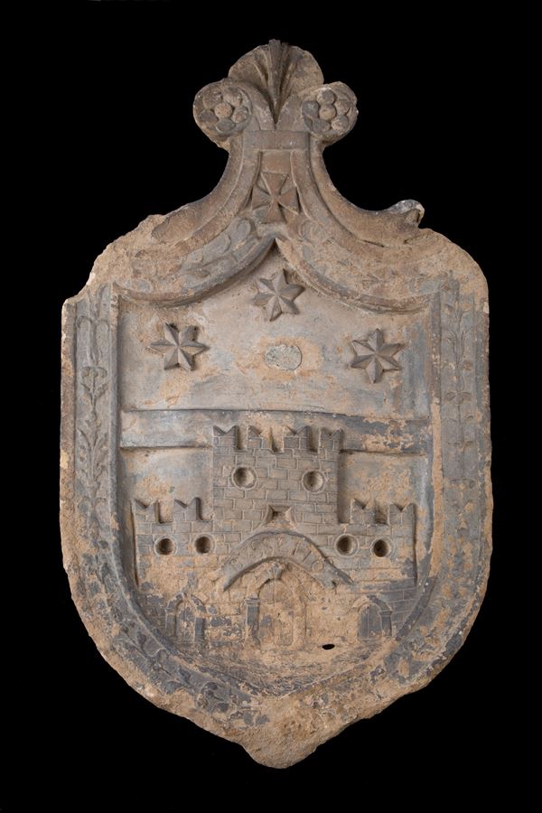 Heraldic stone coat of arms