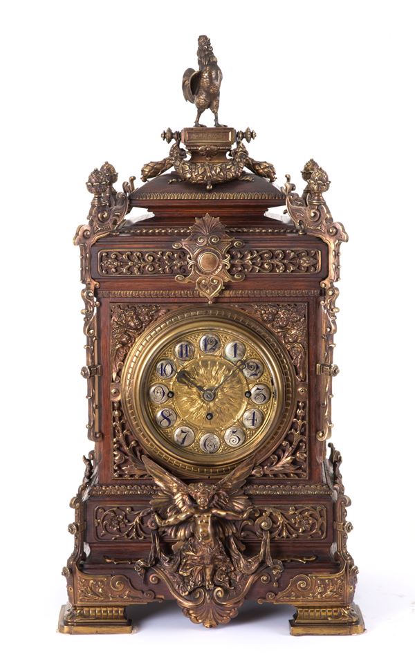 Bronze table clock