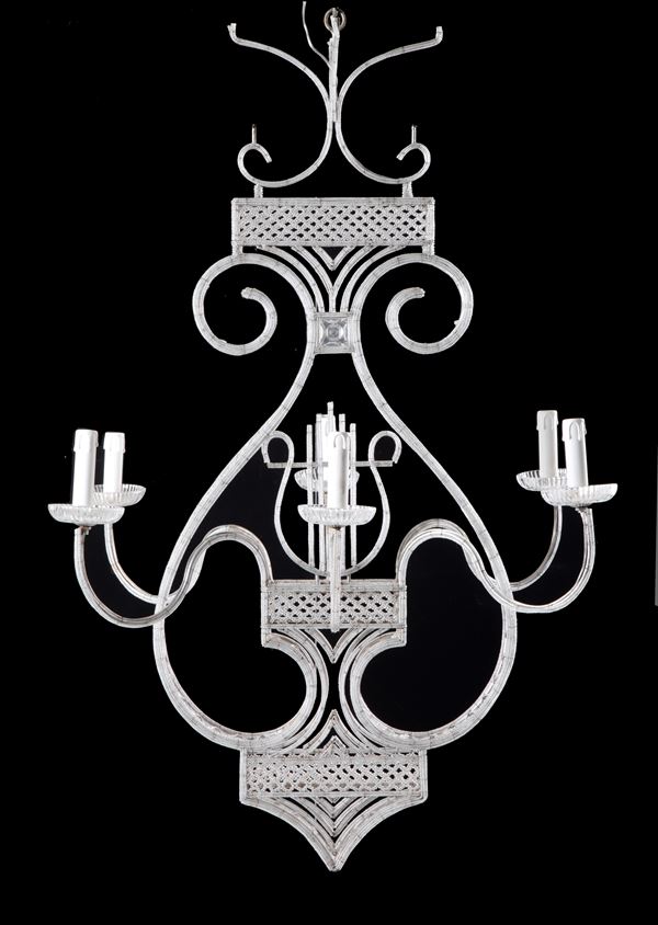 Lyre chandelier