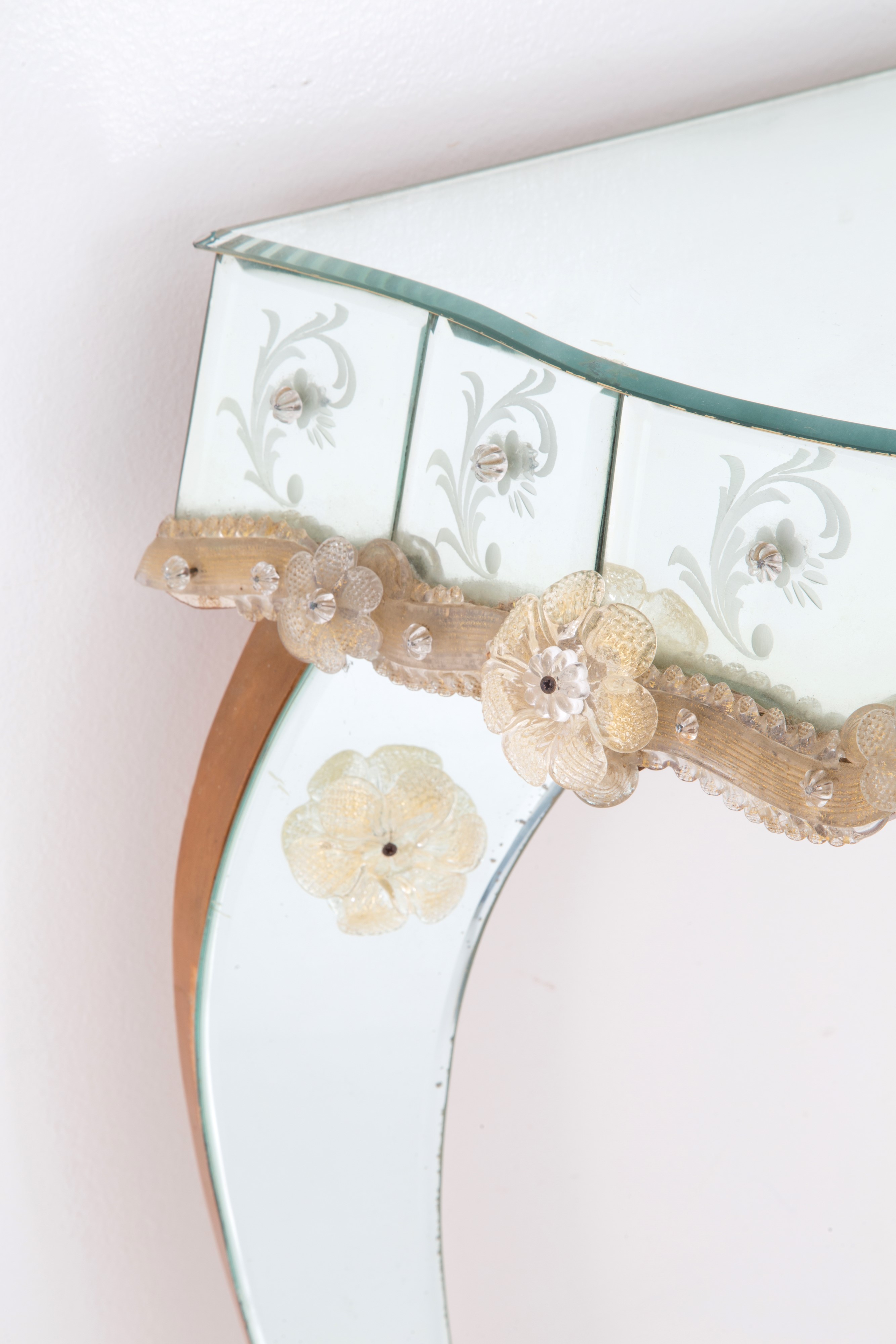 Consolle Rivestita in Vetro di Murano