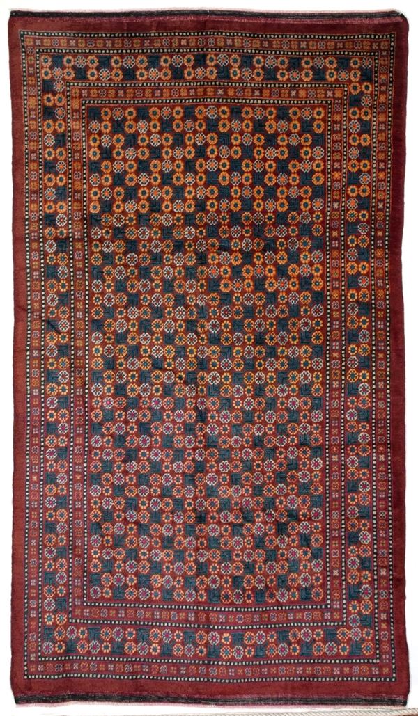 Khotan carpet. East Turkestan