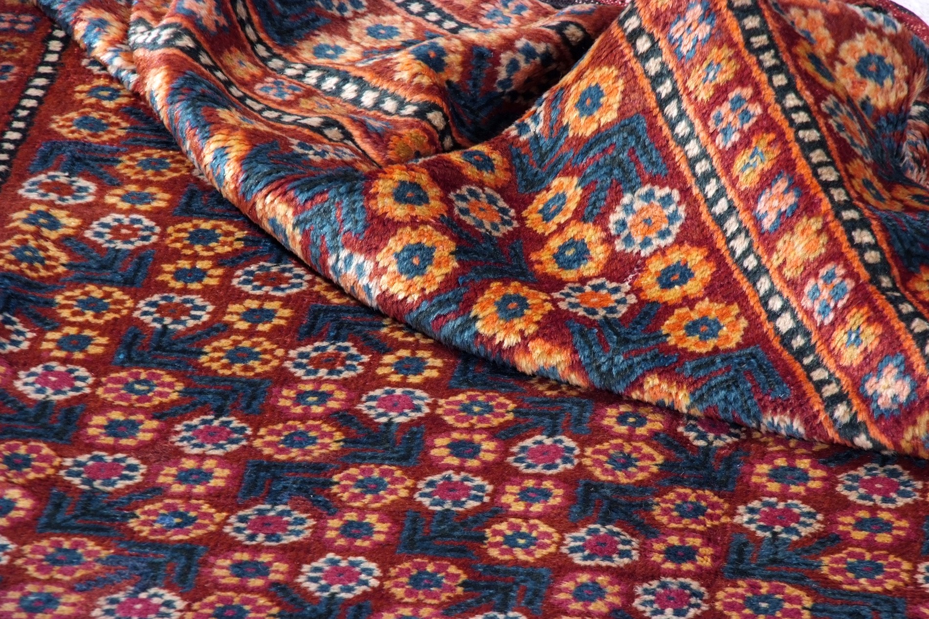 Tappeto Khotan. Turkestan Orientale