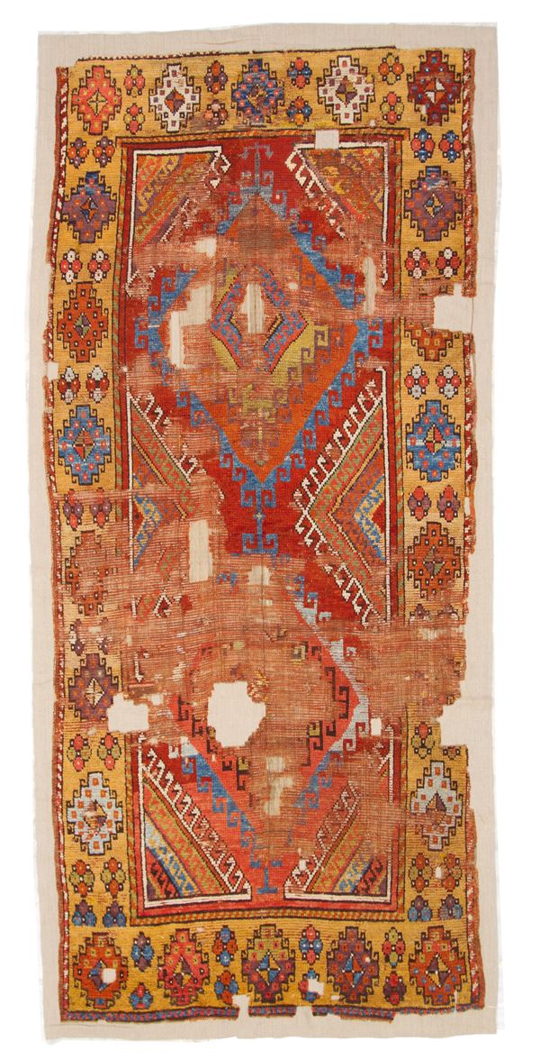 Fragment of a Konya carpet. Central Anatolia