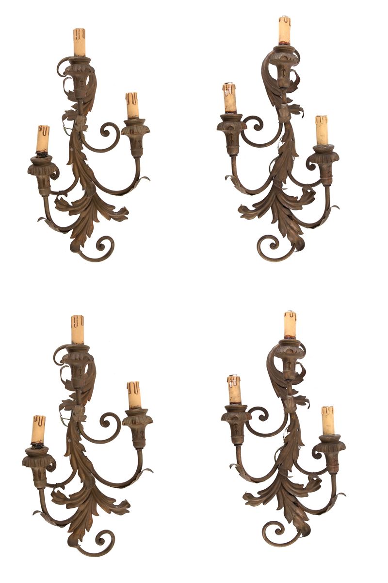 Quattro Applique Tre Luci