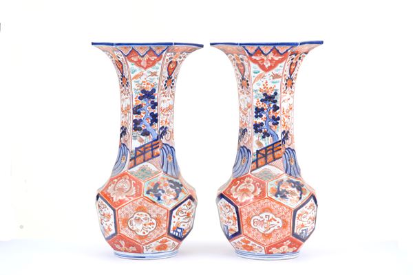 Pair of Imari vases