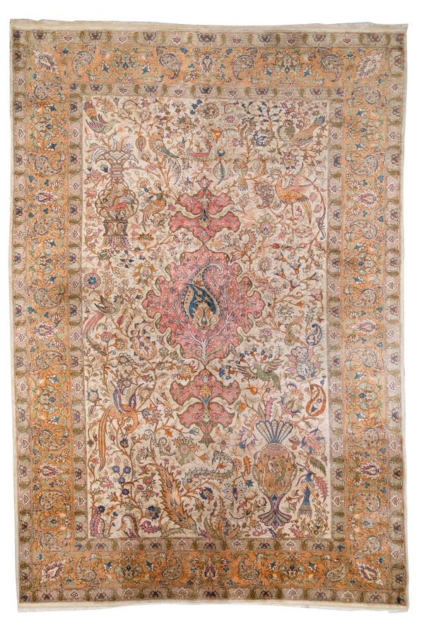 Herekè silk carpet. Anatolia