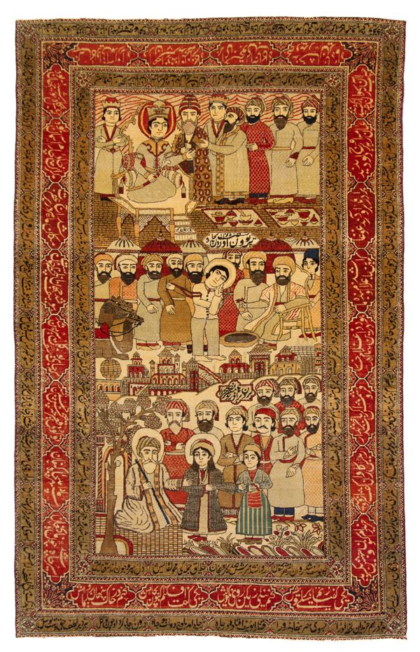 Kashan Mohtashem figured carpet. Persia