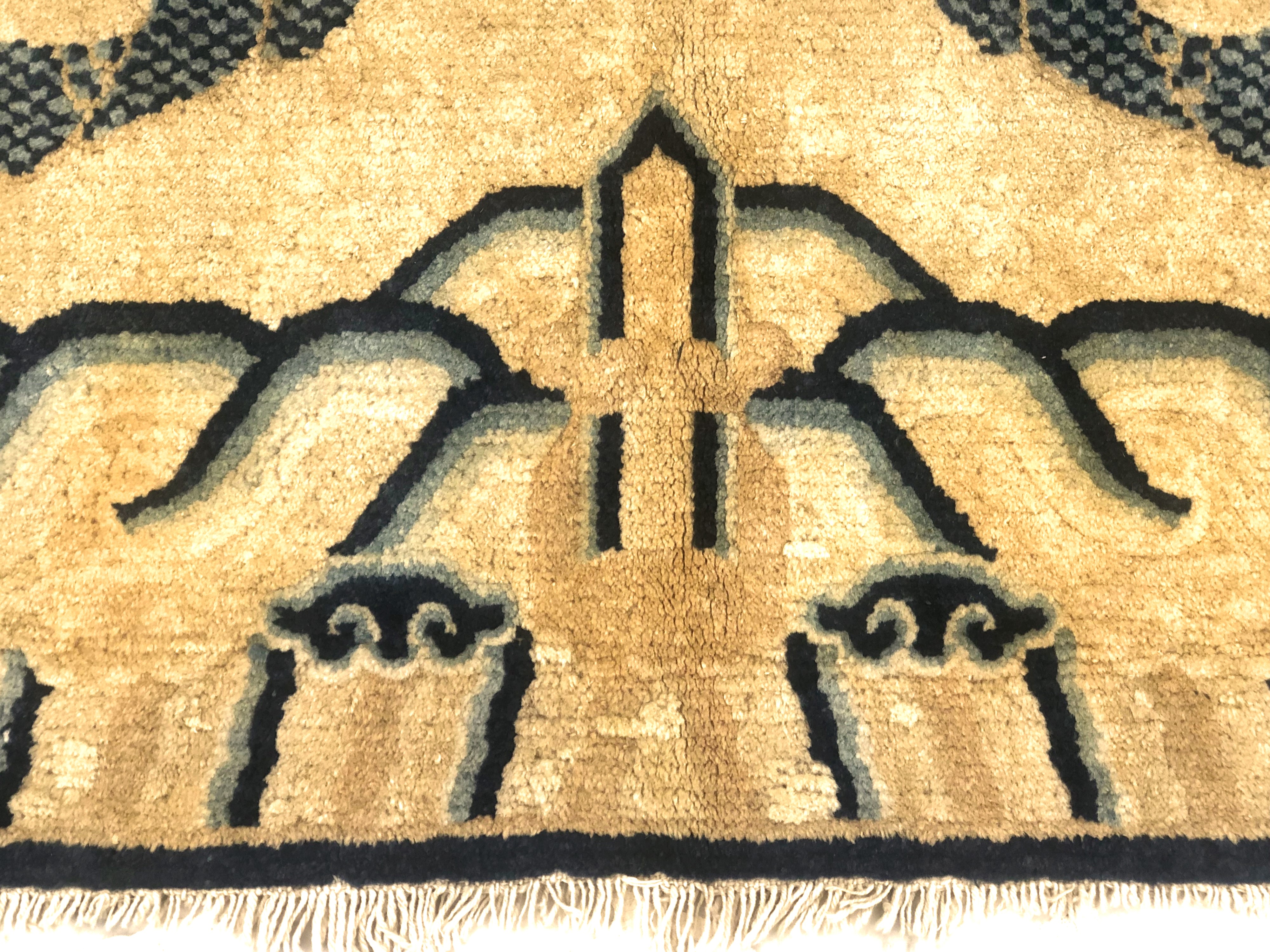 Tappeto da trono Ningxia. Cina