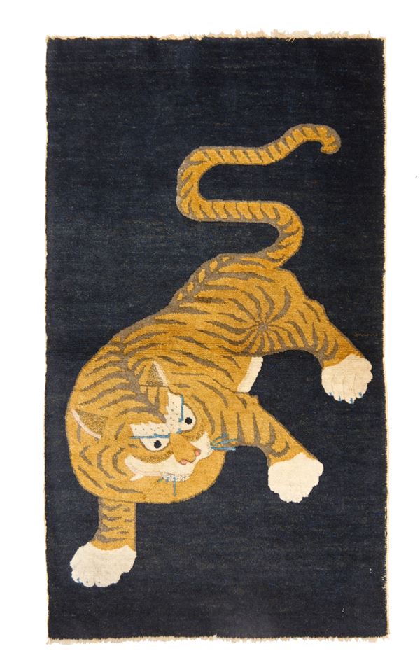 Peking tiger carpet. China