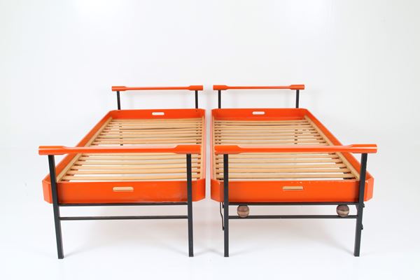 OSVALDO BORSANI - Pair of L75 Kangaroo stackable beds for TECNO