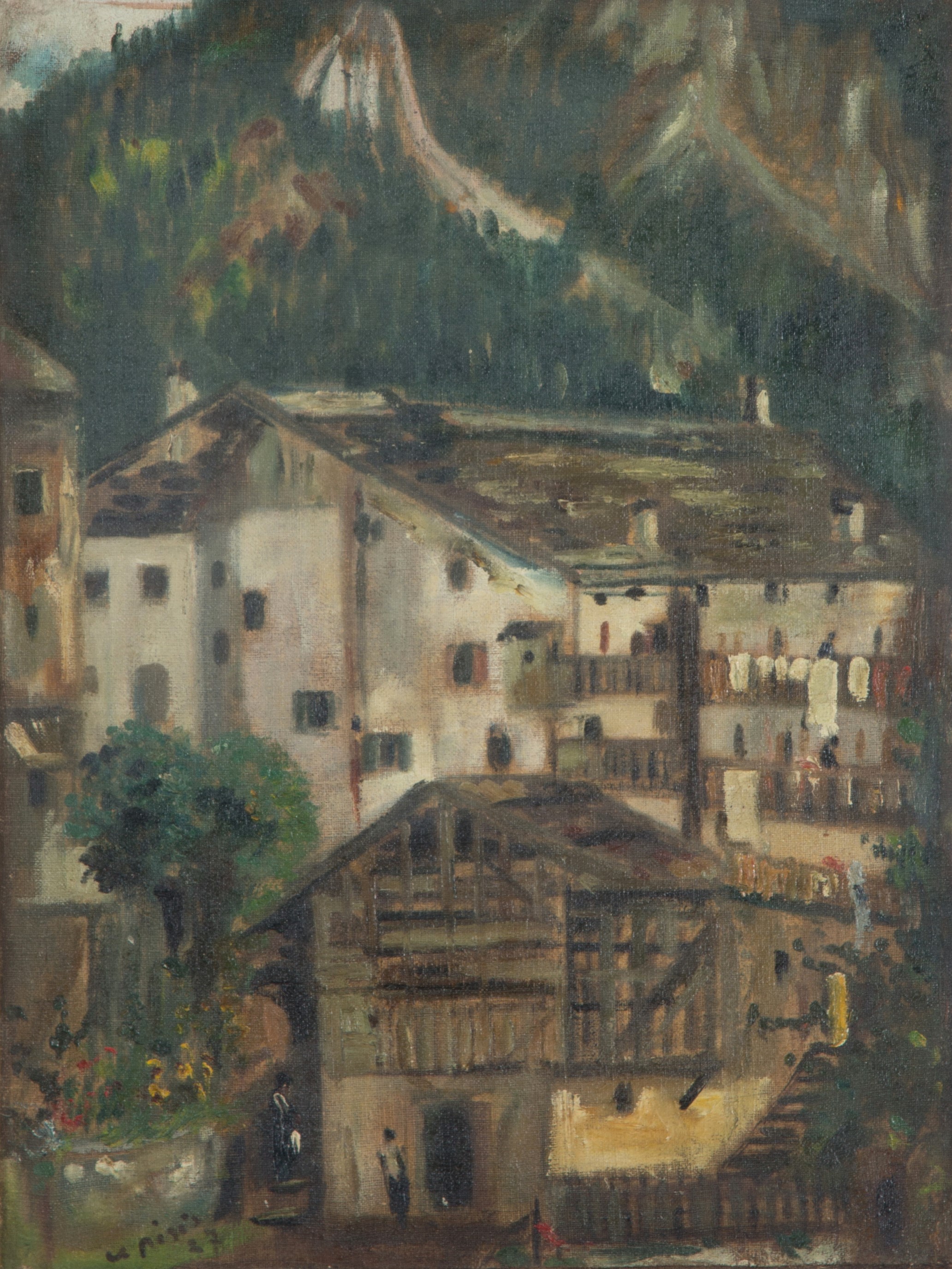 Filippo De Pisis - Dipinto 'cortina'