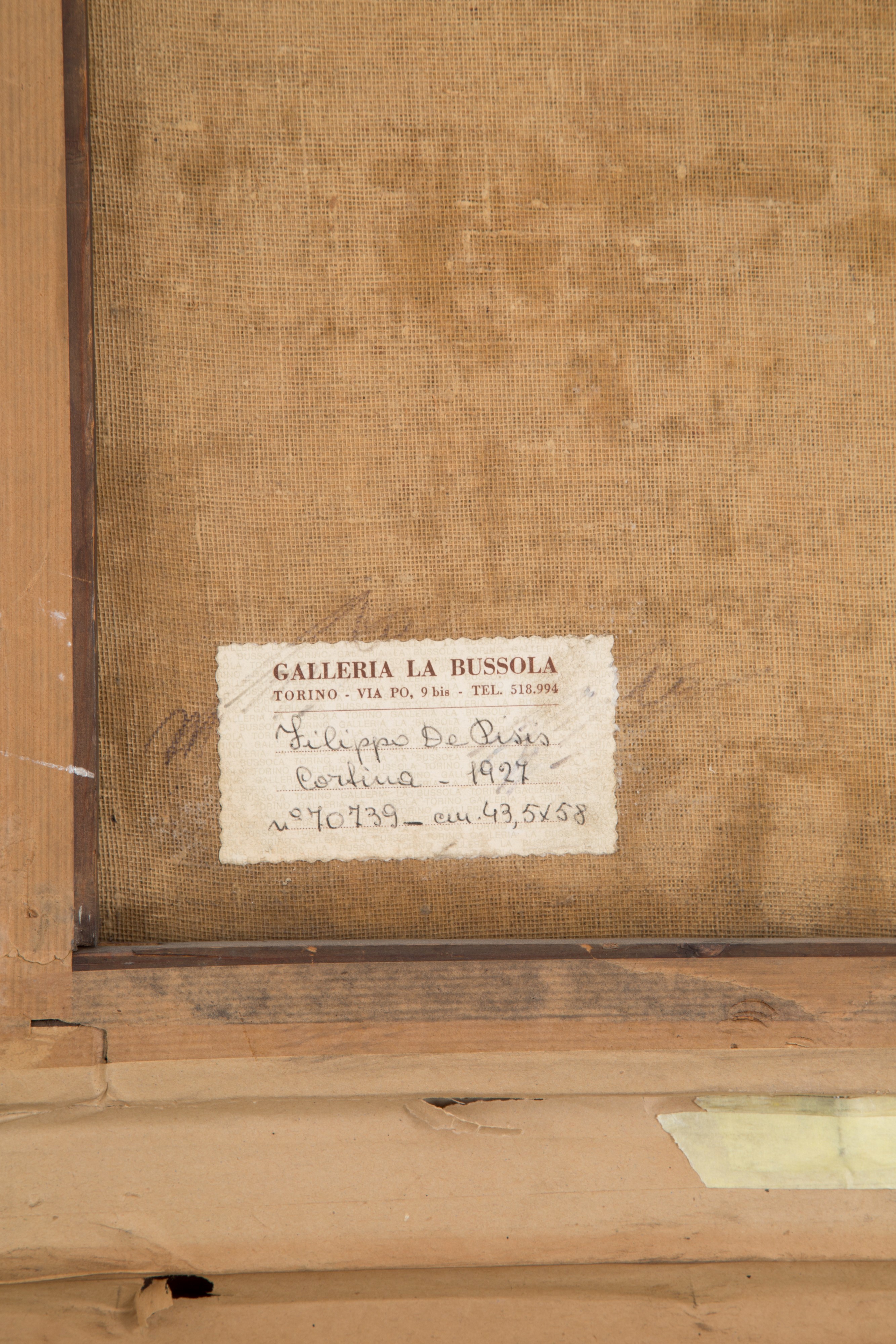 Filippo De Pisis - Dipinto 'cortina'