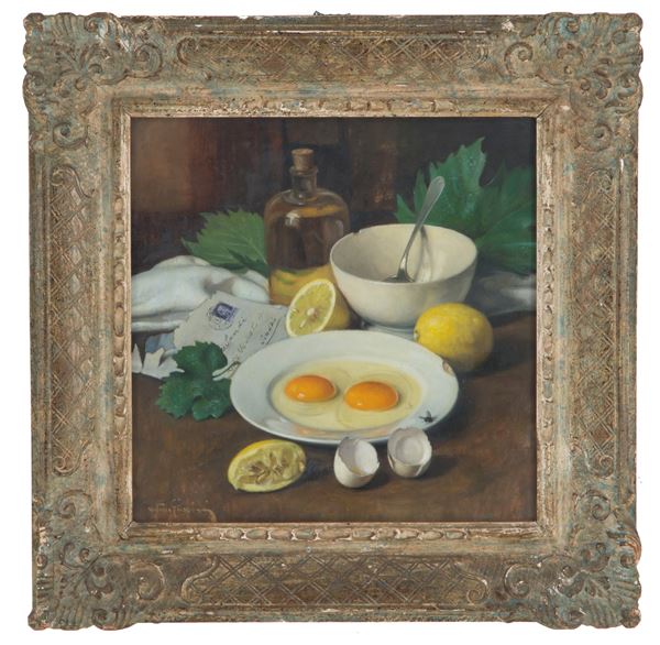 VITTORIO GUSSONI - Painting "FOOD TABLE"