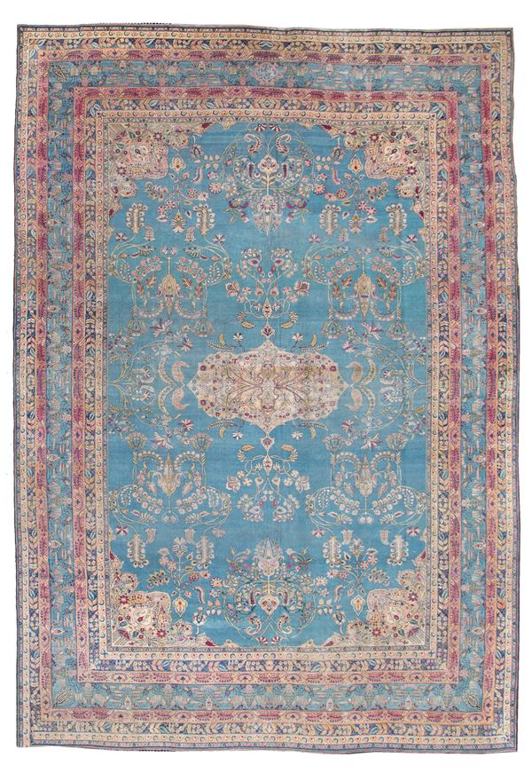 Kirman Laver Carpet. Persia