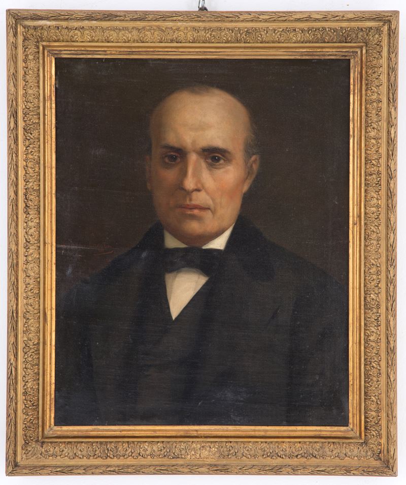 Victoriano Codina Y Langlin - Dipinto "ritratto di Gentiluomo"