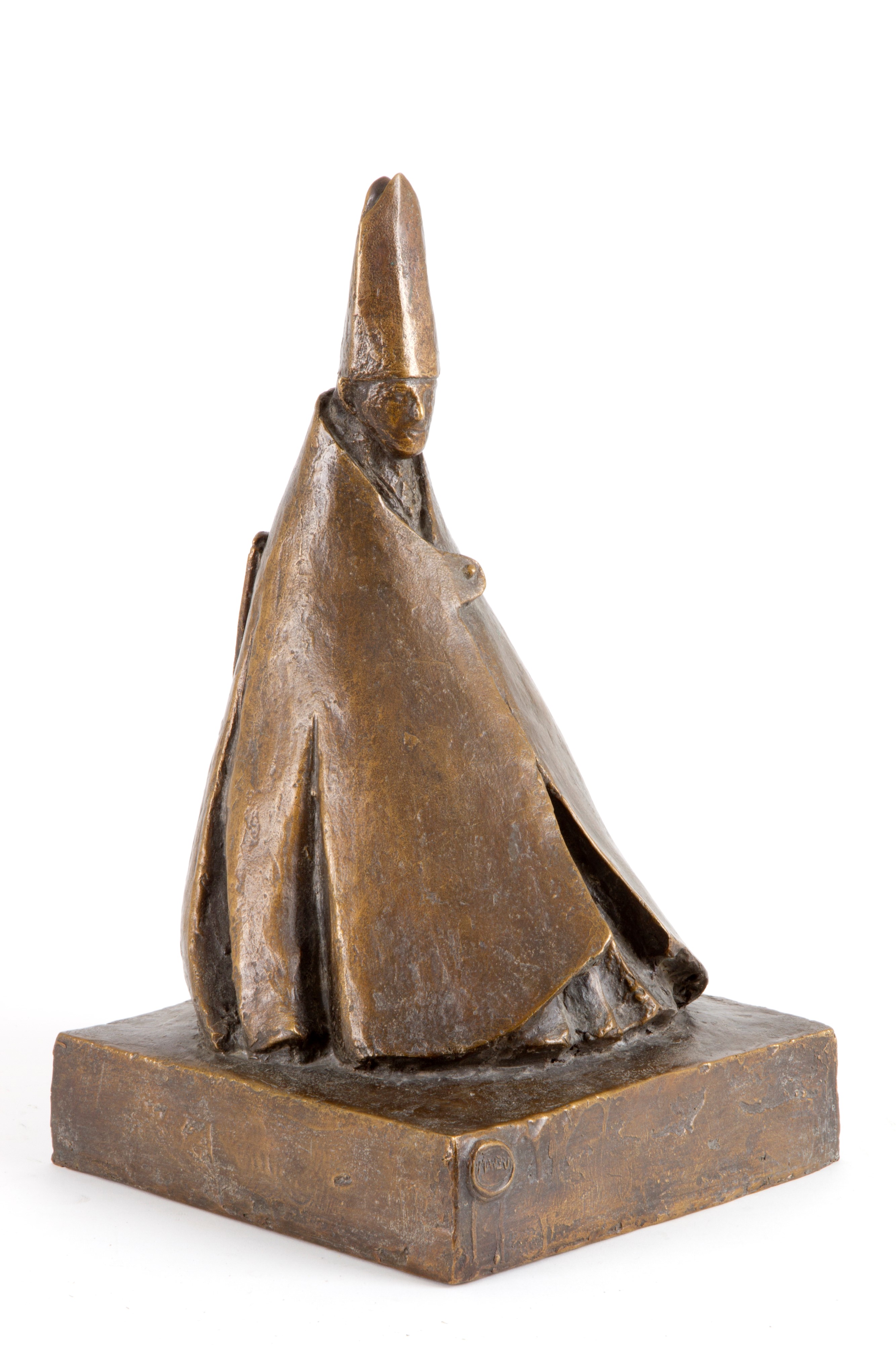 Giacomo Manzu' - Scultura "cardinale Seduto"