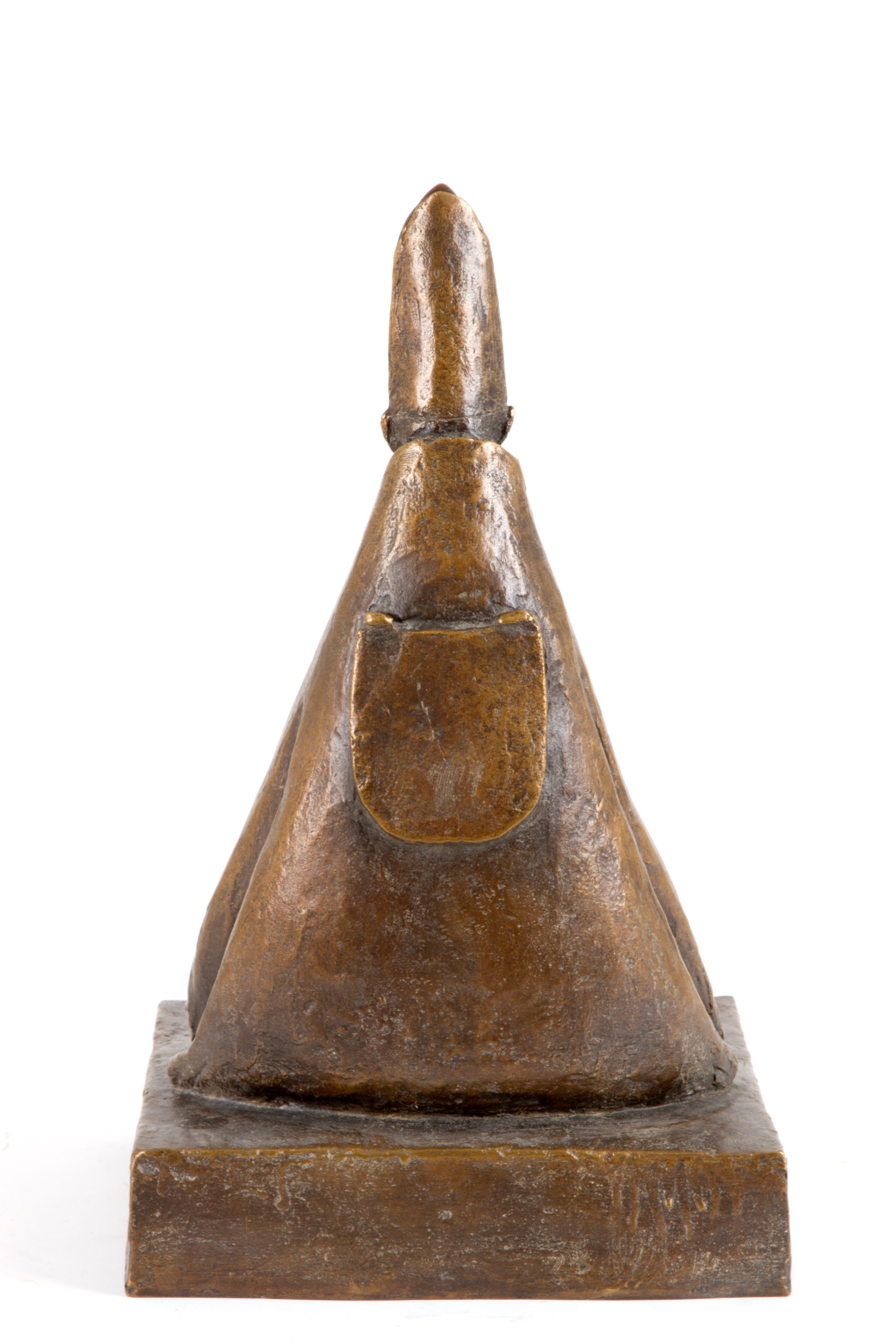 Giacomo Manzu' - Scultura "cardinale Seduto"
