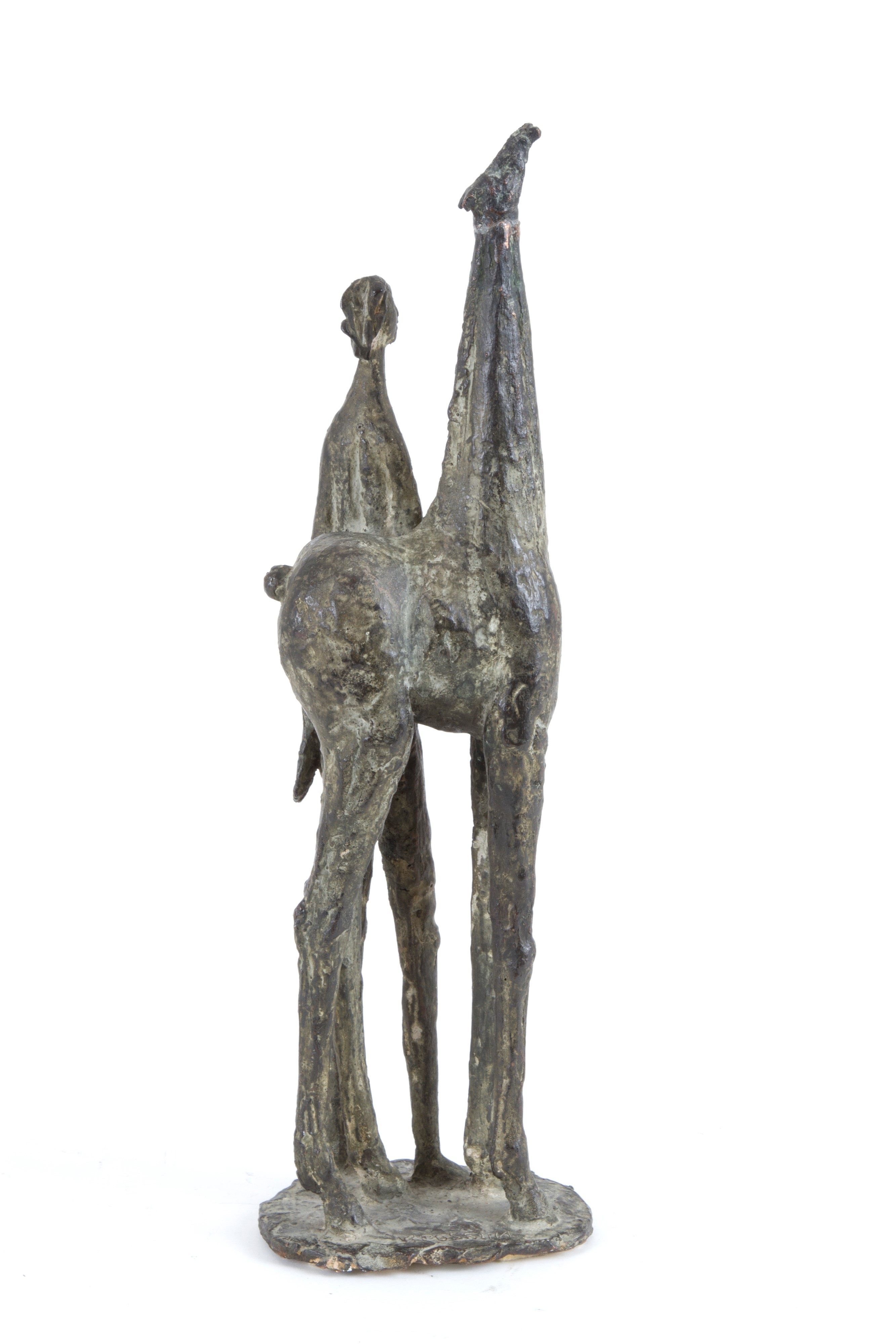 Virginio Pessina - Scultura "donna con Cavallo"