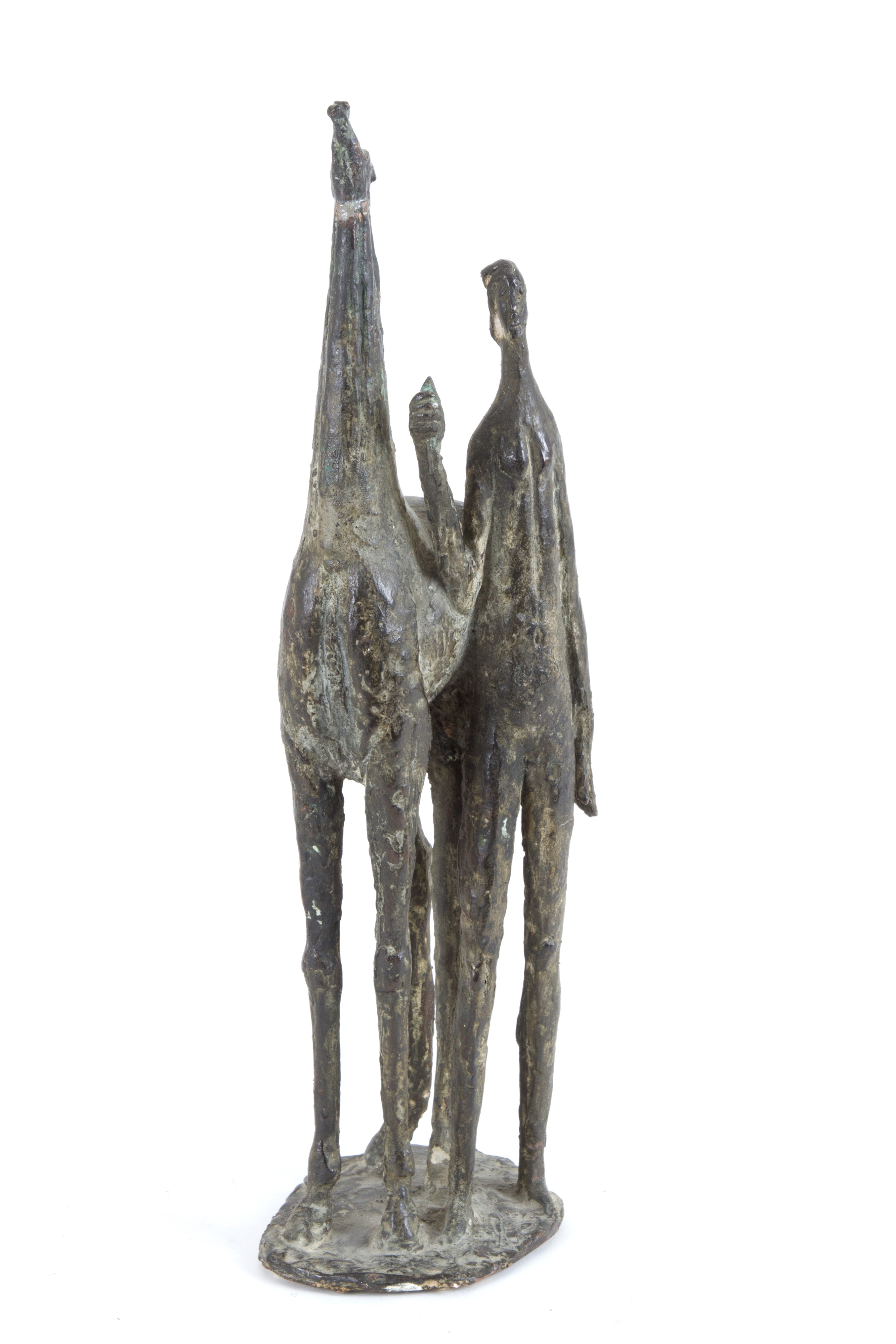 Virginio Pessina - Scultura "donna con Cavallo"