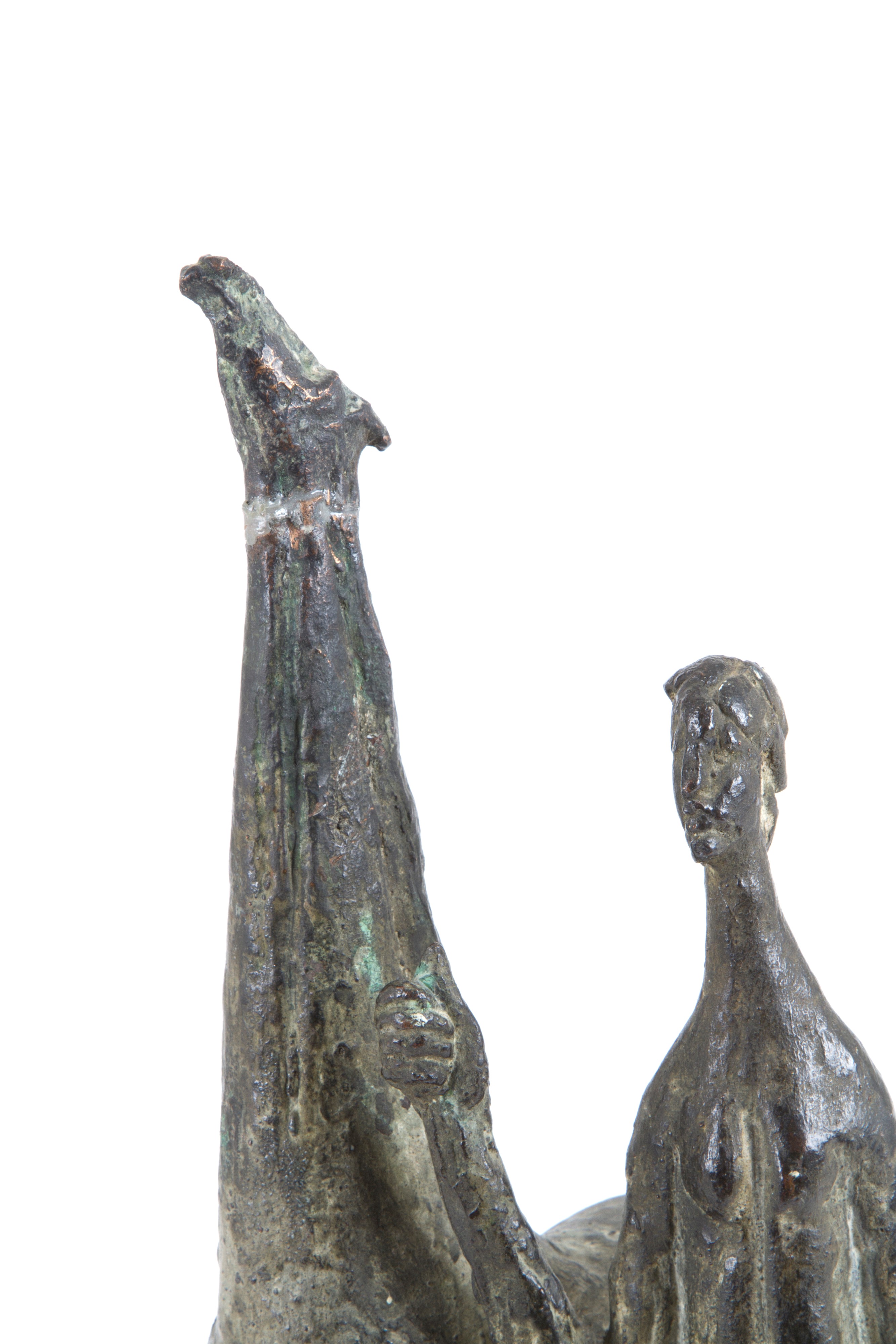 Virginio Pessina - Scultura "donna con Cavallo"