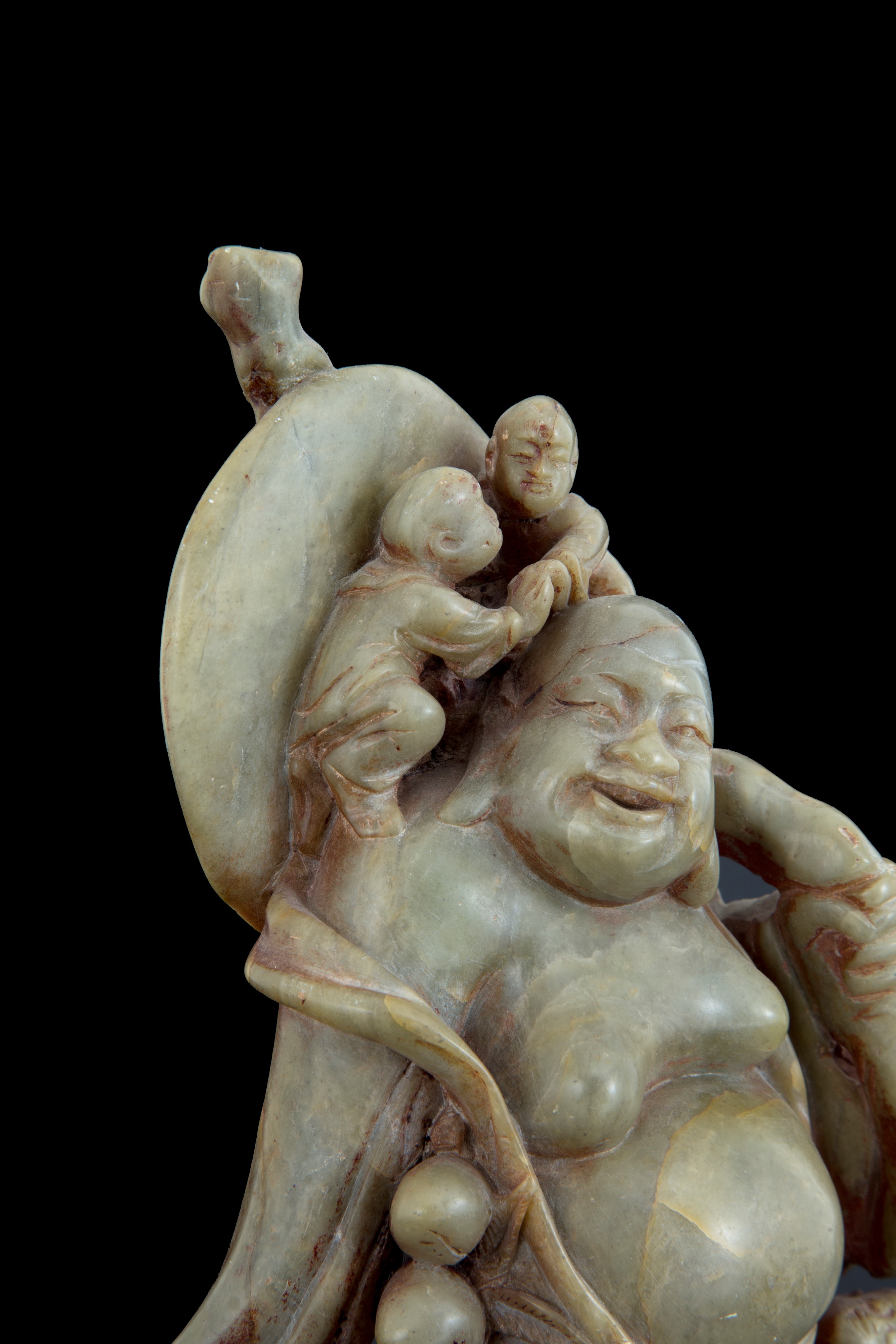 Scultura "BUDDHA CON BAMBINI"