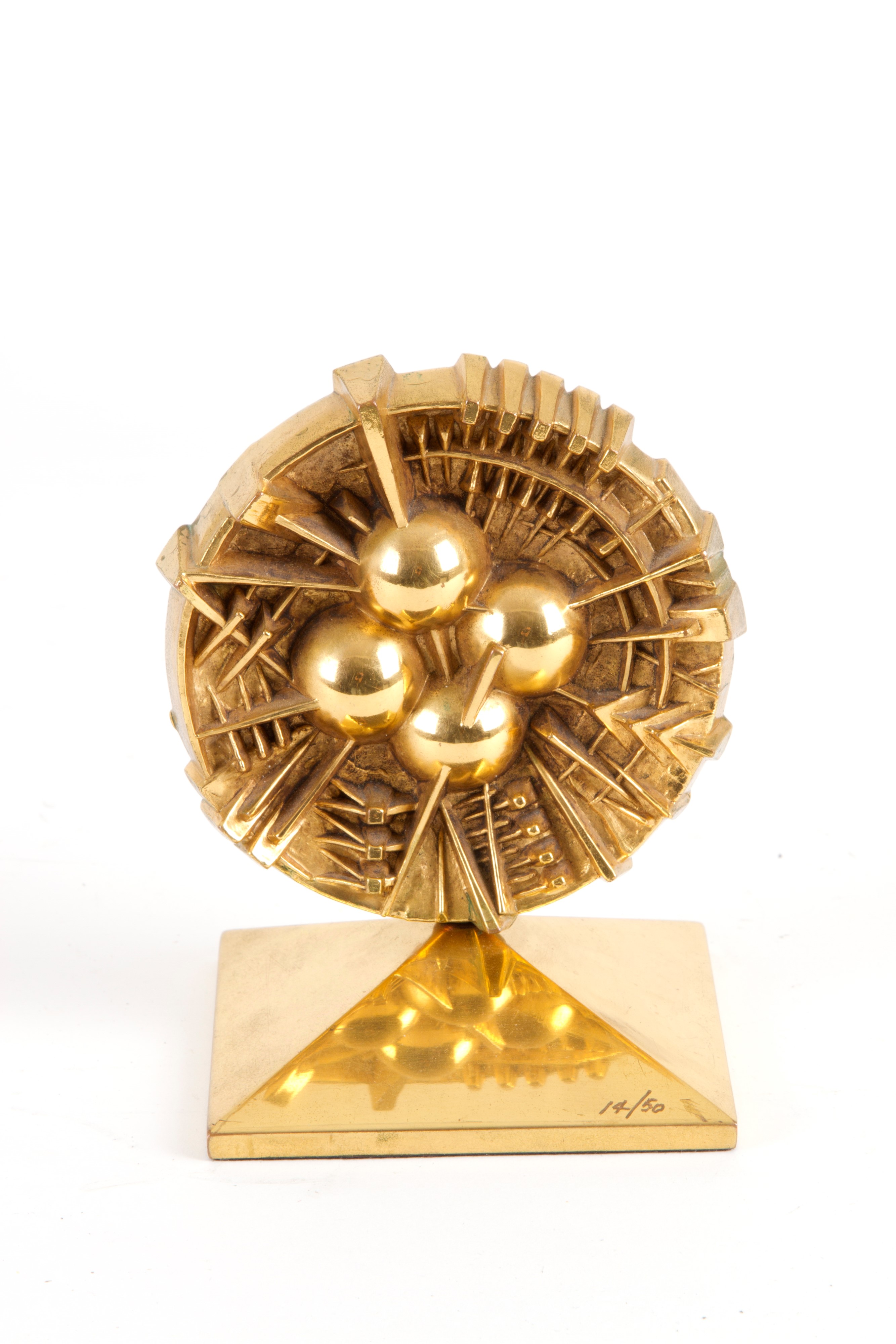 Arnaldo Pomodoro - Scultura "disco". Esemplare 14/50