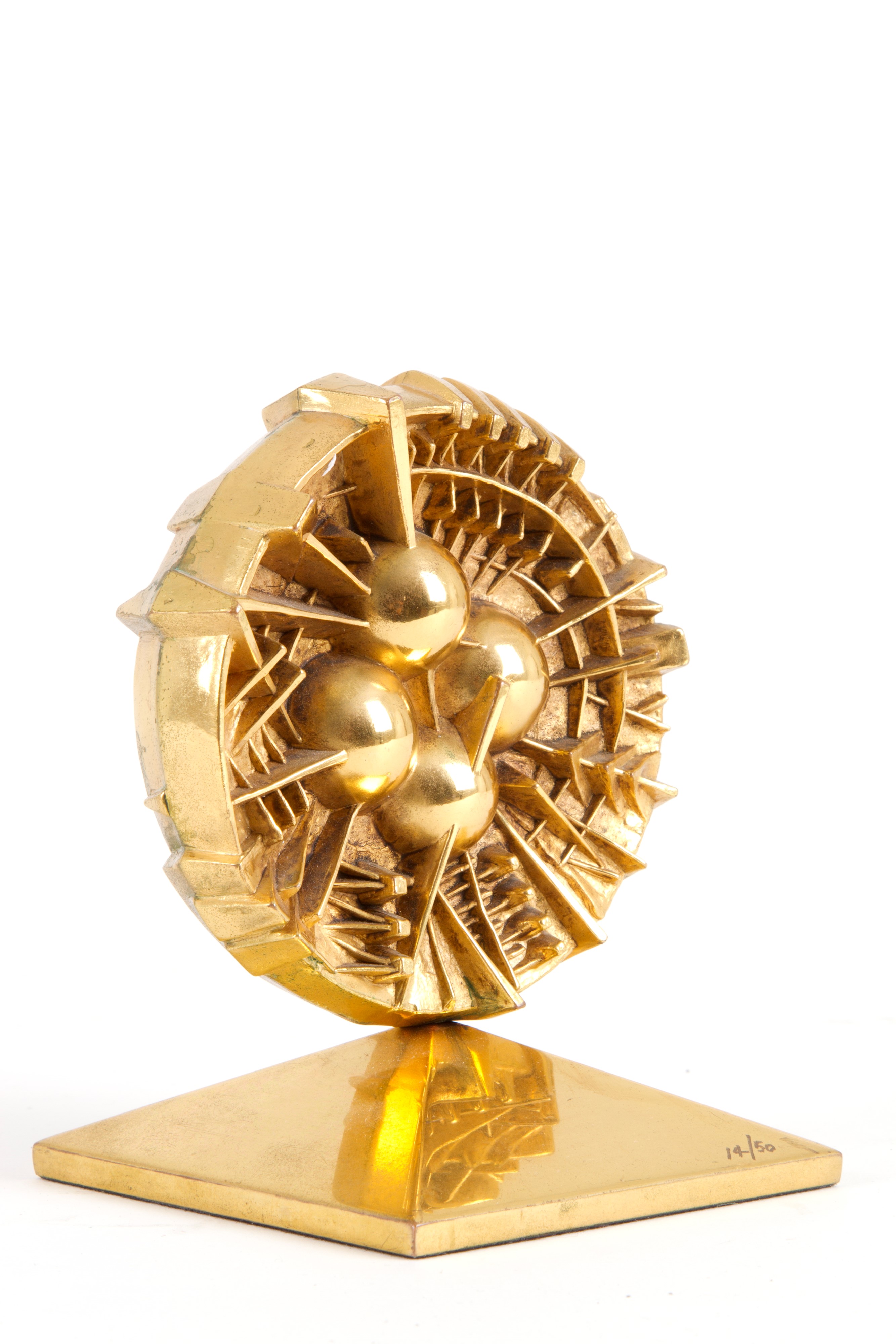 Arnaldo Pomodoro - Scultura "disco". Esemplare 14/50