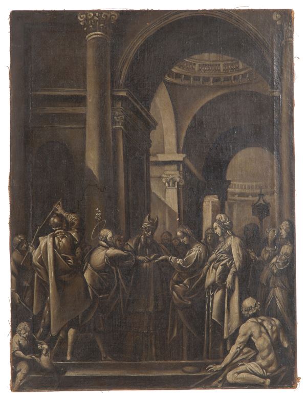 LUIGI SABATELLI - Painting "THE MARRIAGE OF THE VIRGIN"
